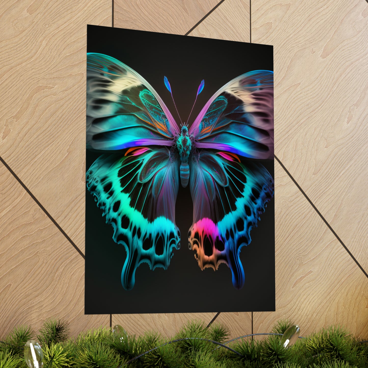 Premium Matte Vertical Posters Raw Florescent Glow 2