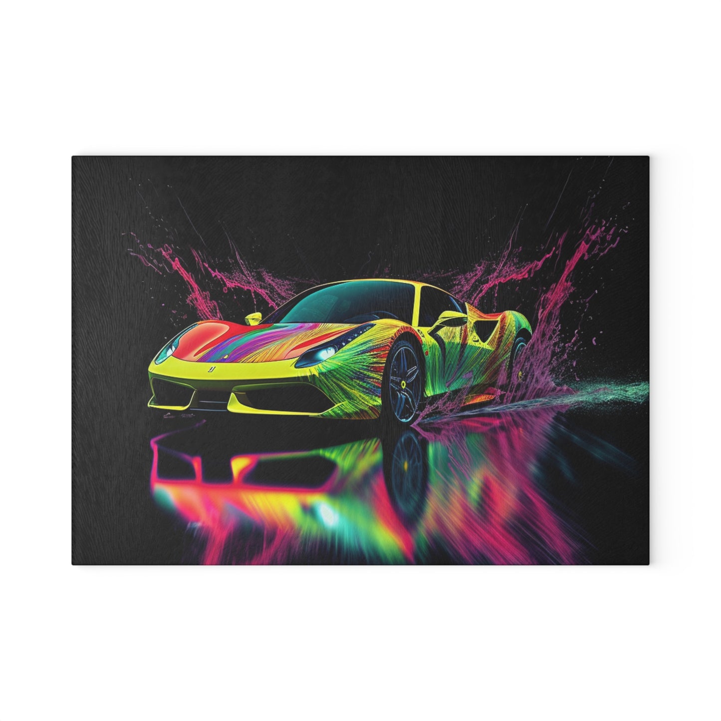 Glass Cutting Board Ferrari Fusion Water 2