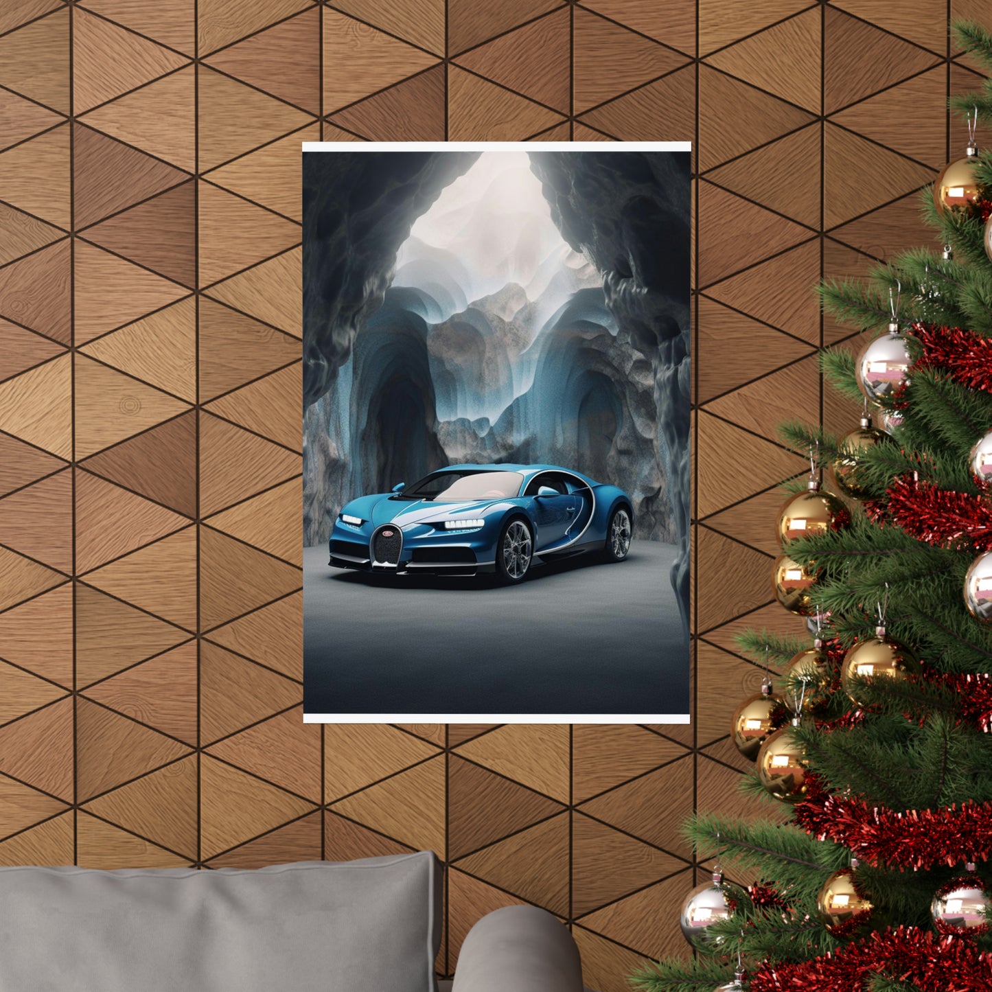 Premium Matte Vertical Posters Bugatti Real Look 2