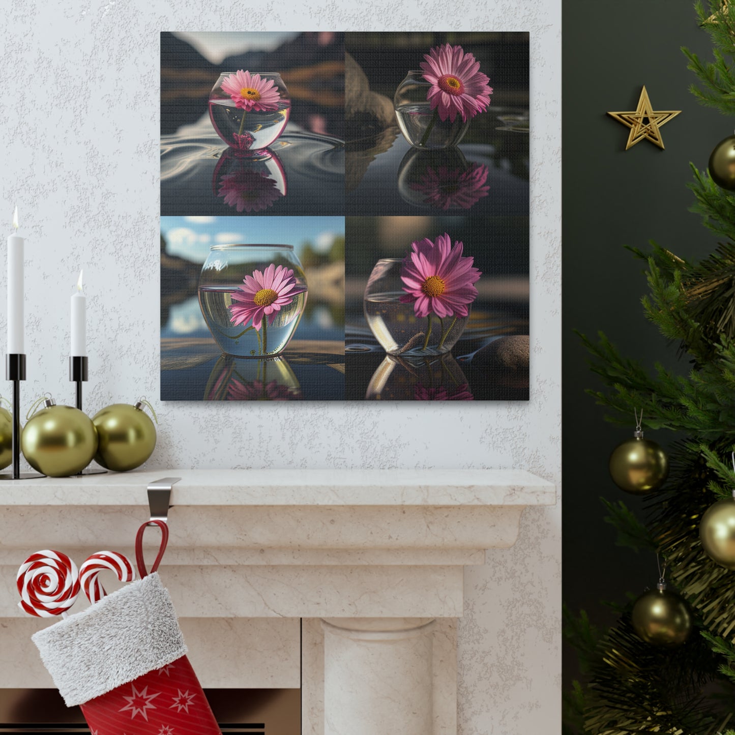 Canvas Gallery Wraps Pink Daisy 5