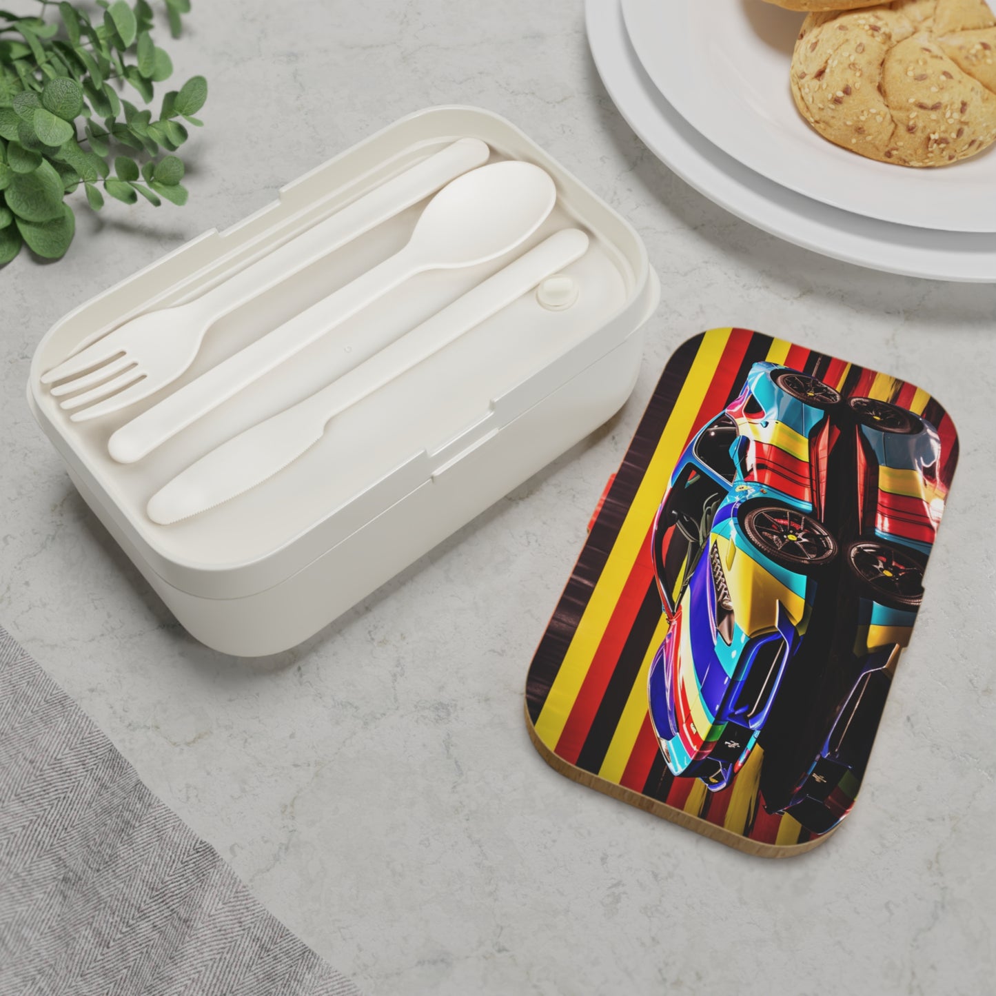 Bento Lunch Box Hyper Colorfull Ferrari 2