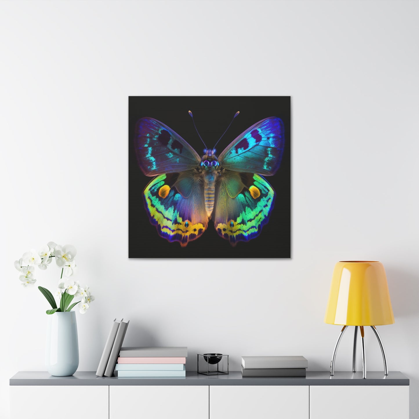 Canvas Gallery Wraps Neon Hue Butterfly 4