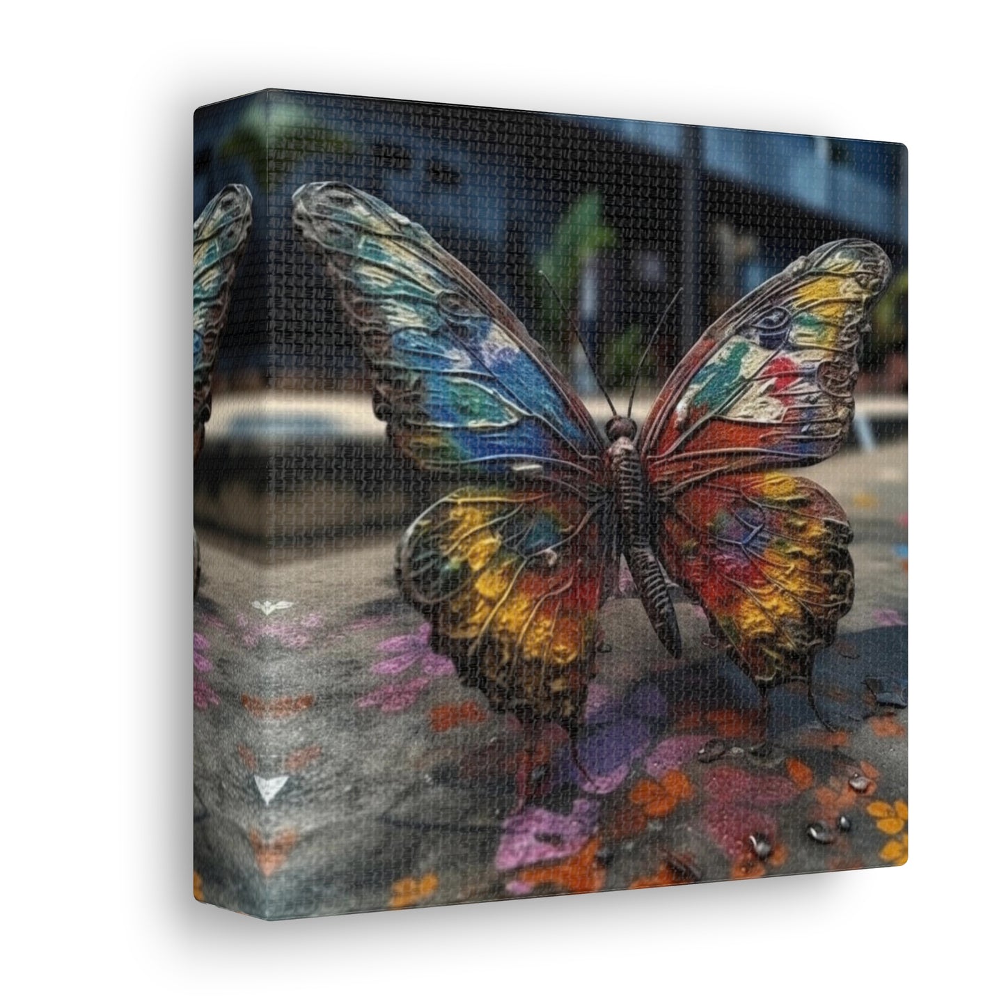 Canvas Gallery Wraps Liquid Street Butterfly 3