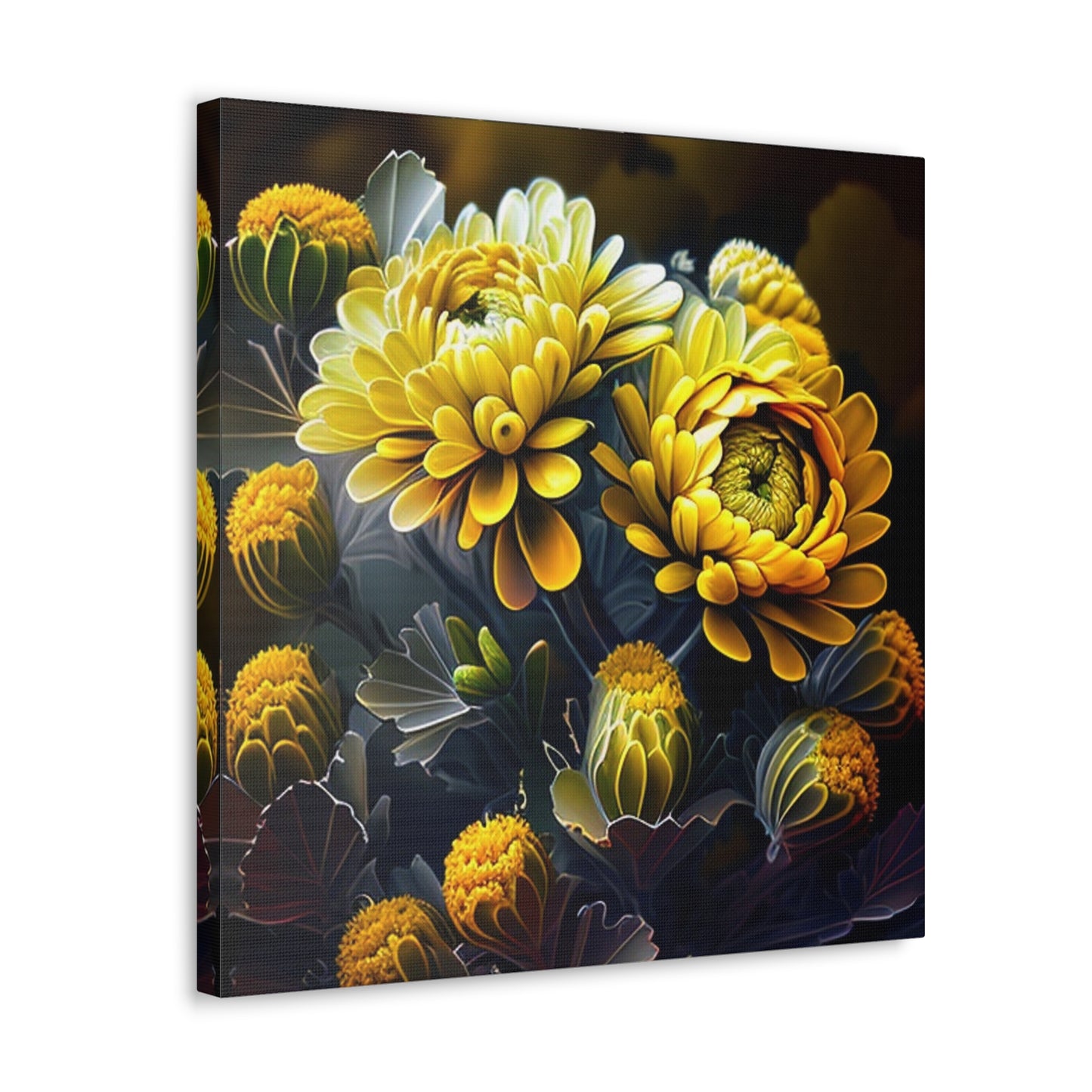 Canvas Gallery Wraps Yellow Hermosas Flores Amarillas 4