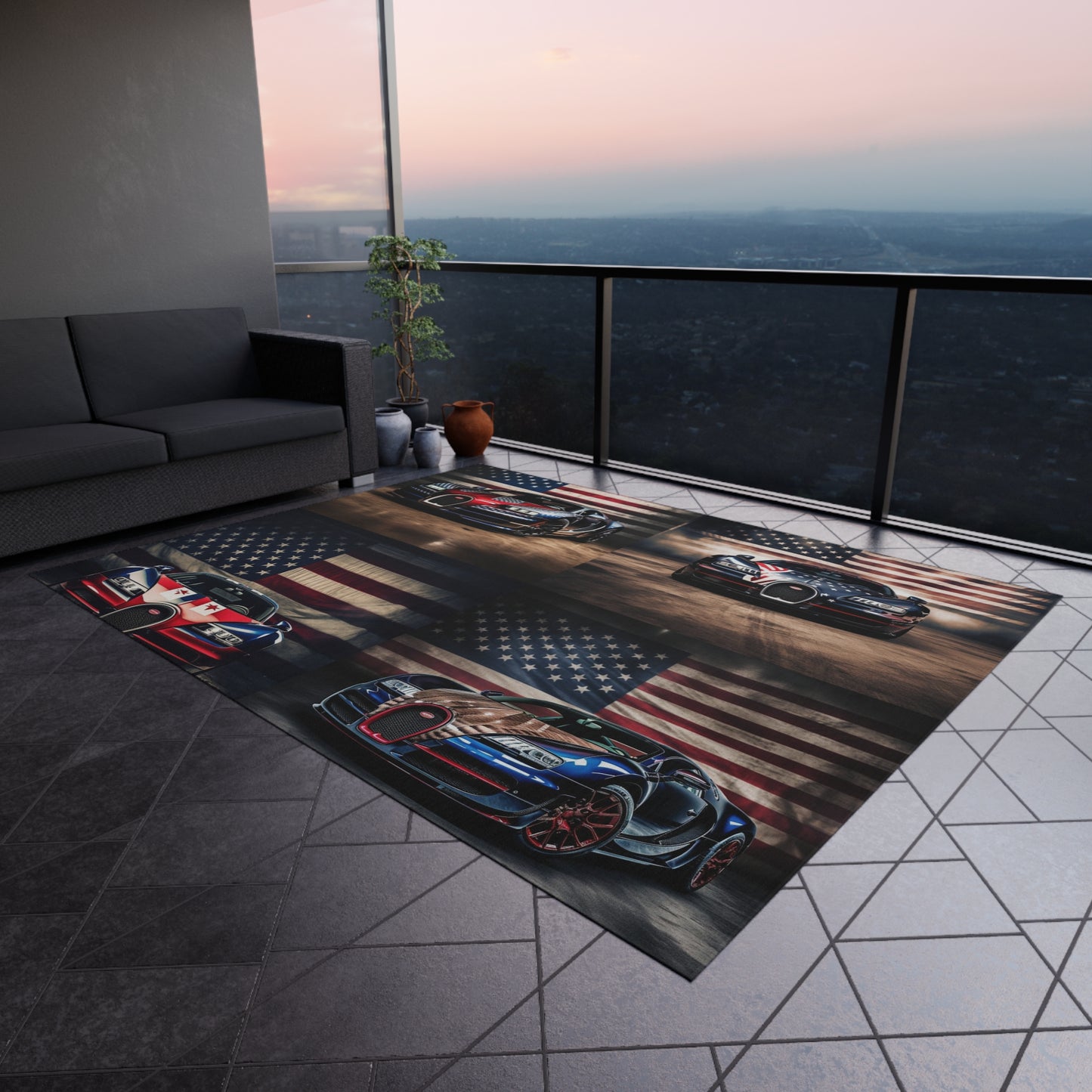 Outdoor Rug  Bugatti American Flag 5