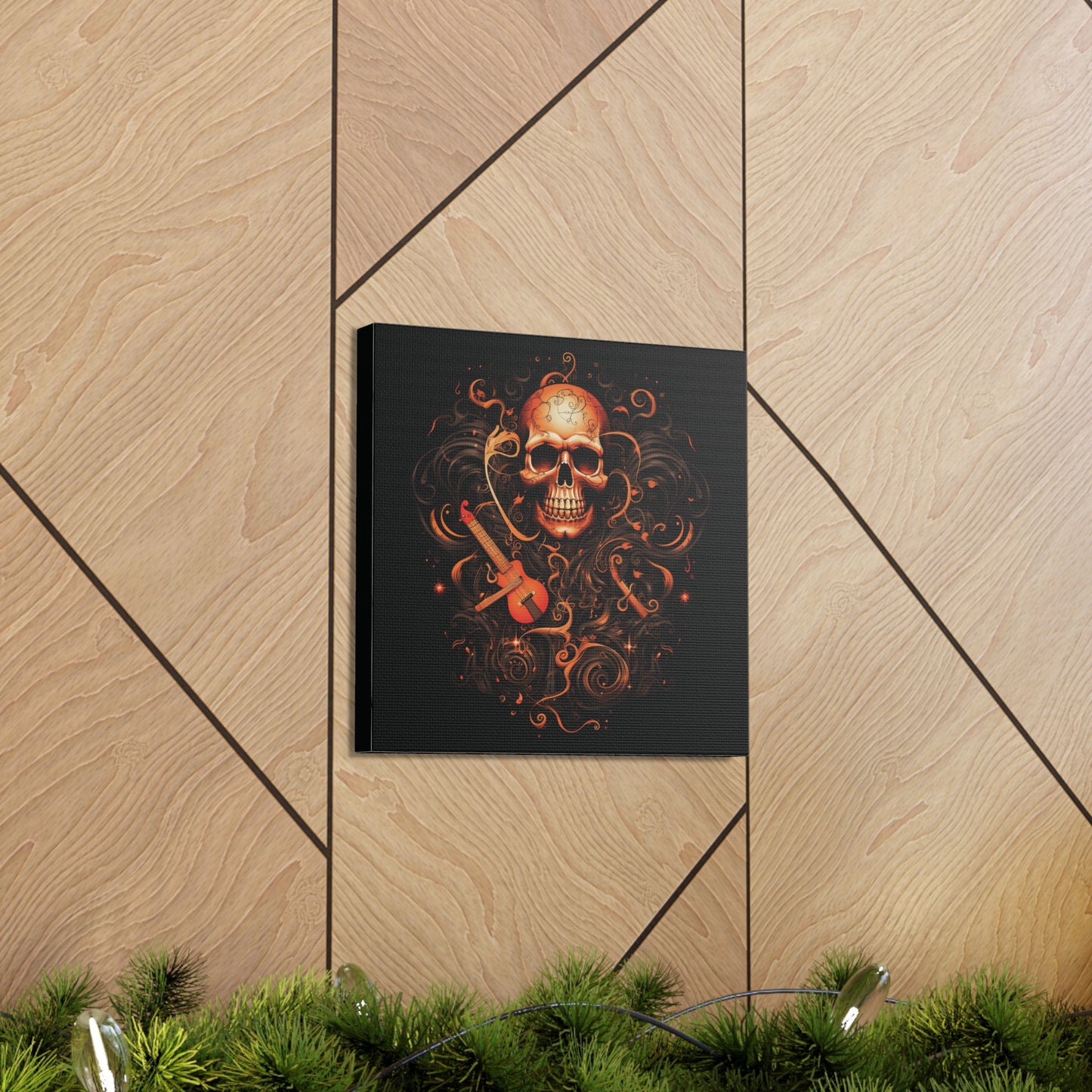 Canvas Gallery Wraps Skull Treble Clef 4