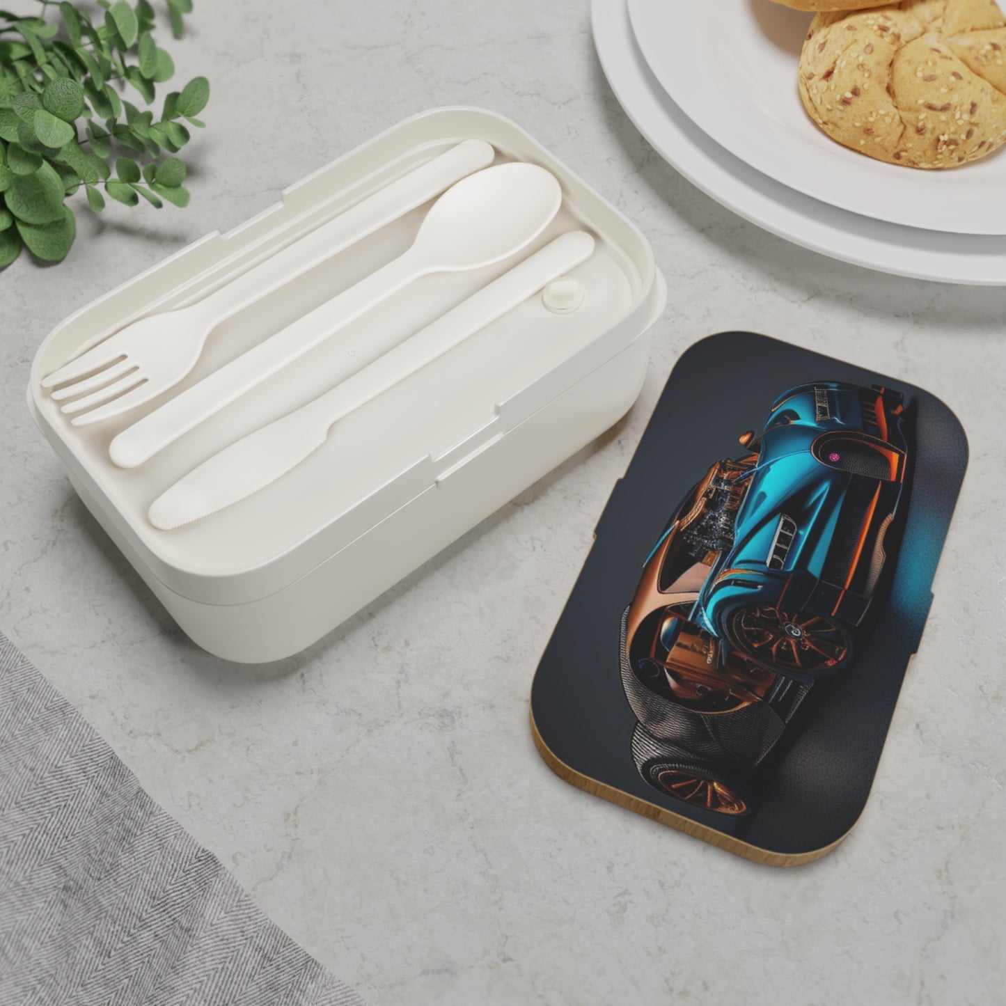 Bento Lunch Box Bugatti Blue 4