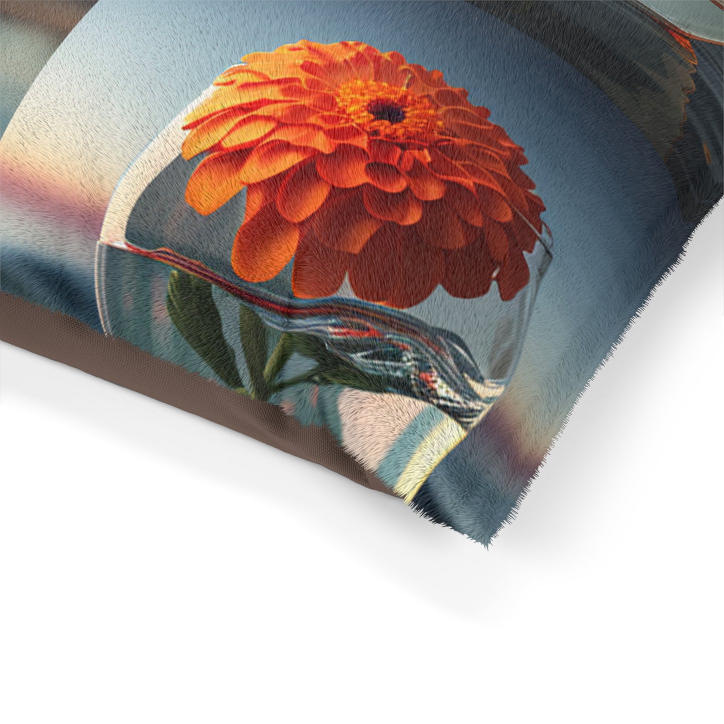 Pet Bed Orange Zinnia 5