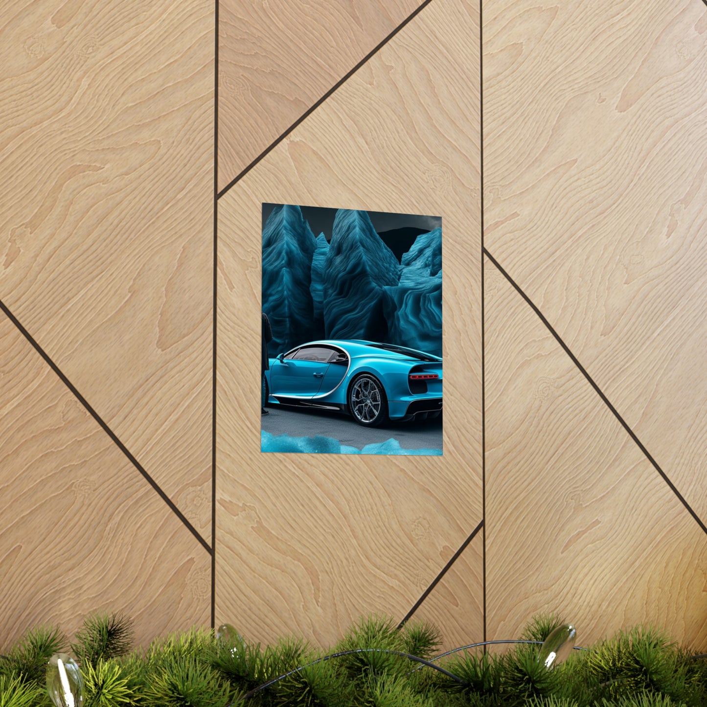 Premium Matte Vertical Posters Bugatti Real Look 3