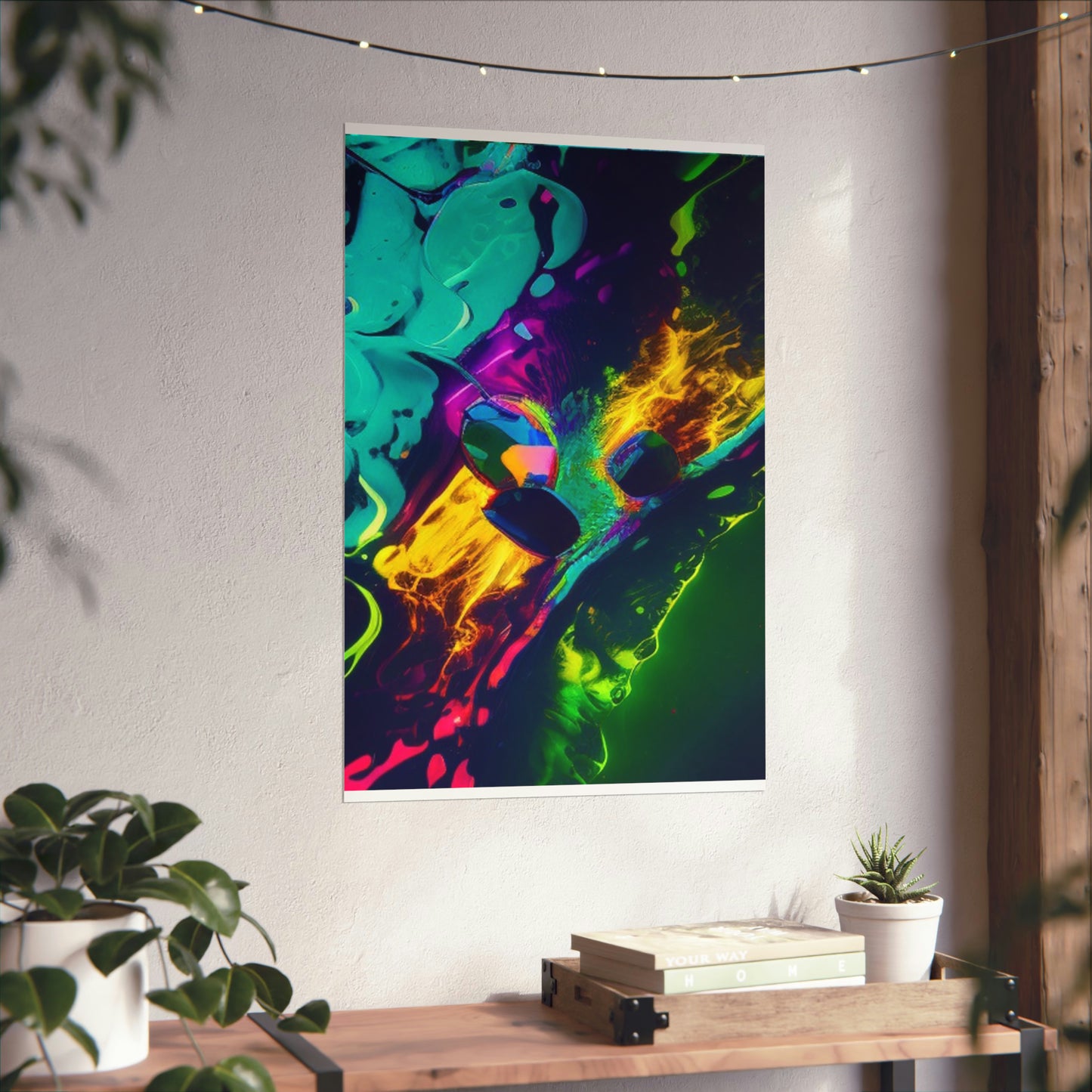 Premium Matte Vertical Posters Florescent Glow 4