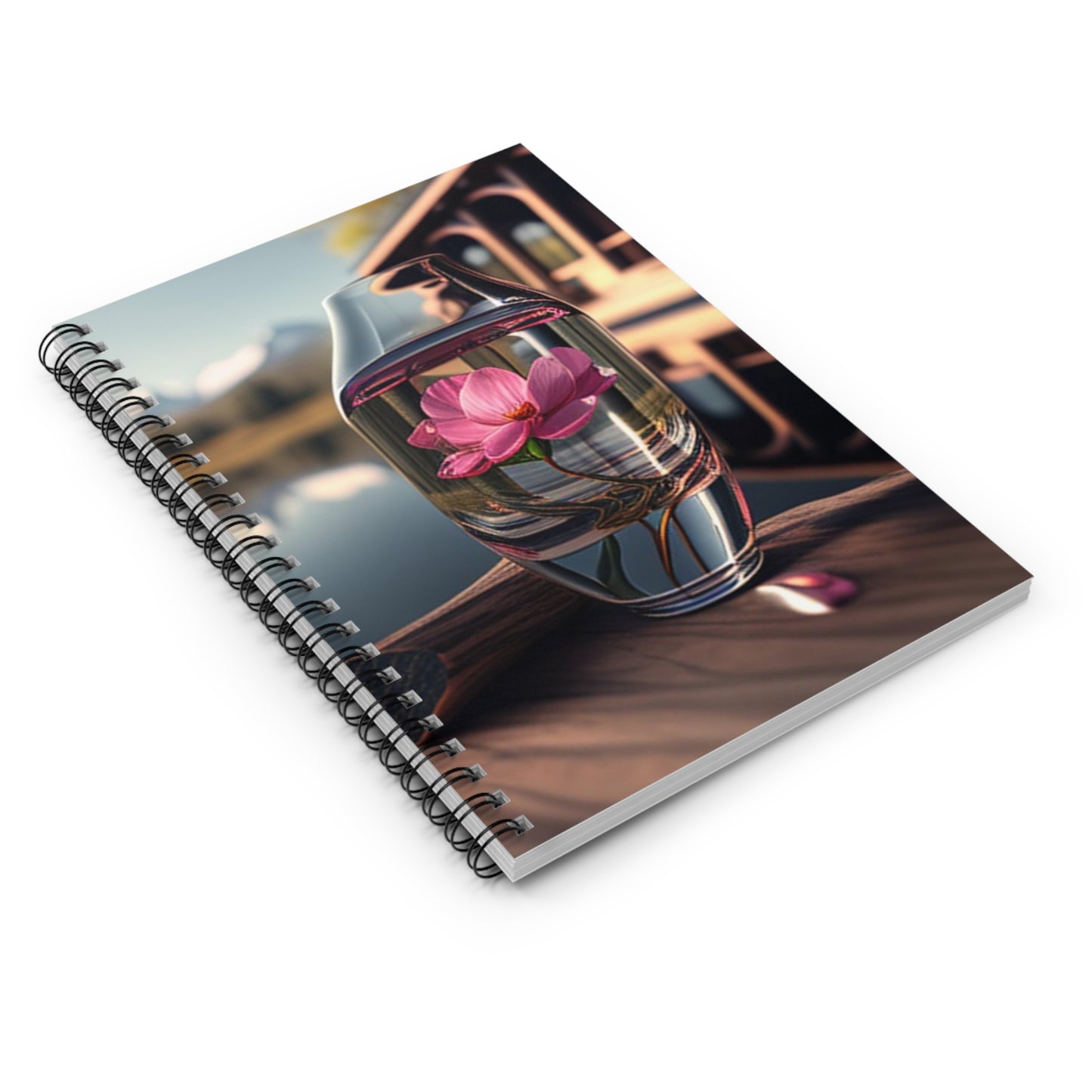 Spiral Notebook - Ruled Line Pink Magnolia 3
