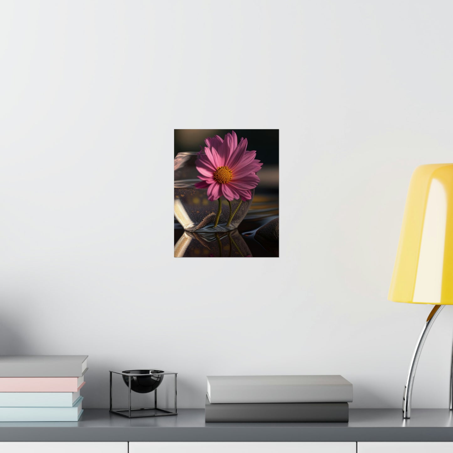 Premium Matte Vertical Posters Pink Daisy 4