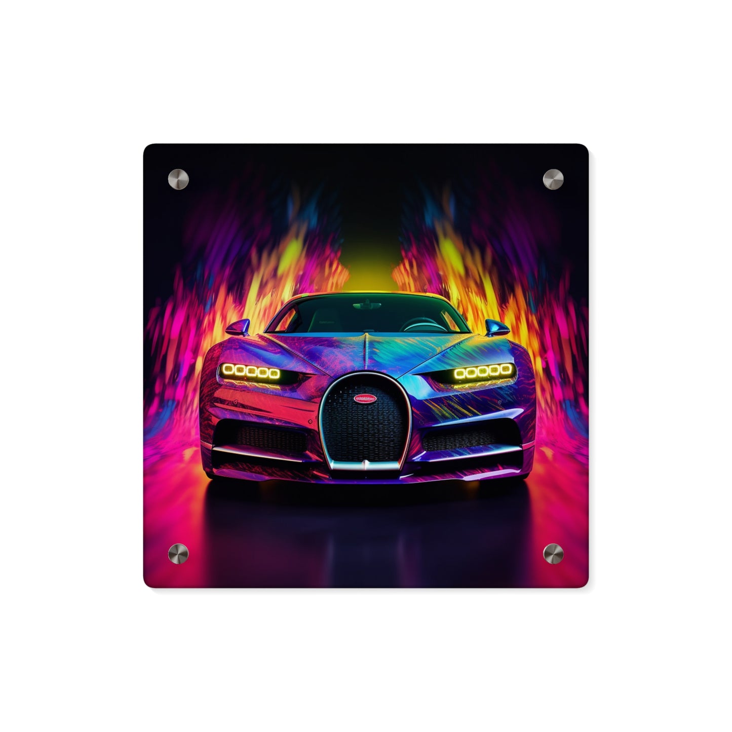 Acrylic Wall Art Panels Florescent Bugatti Flair 3