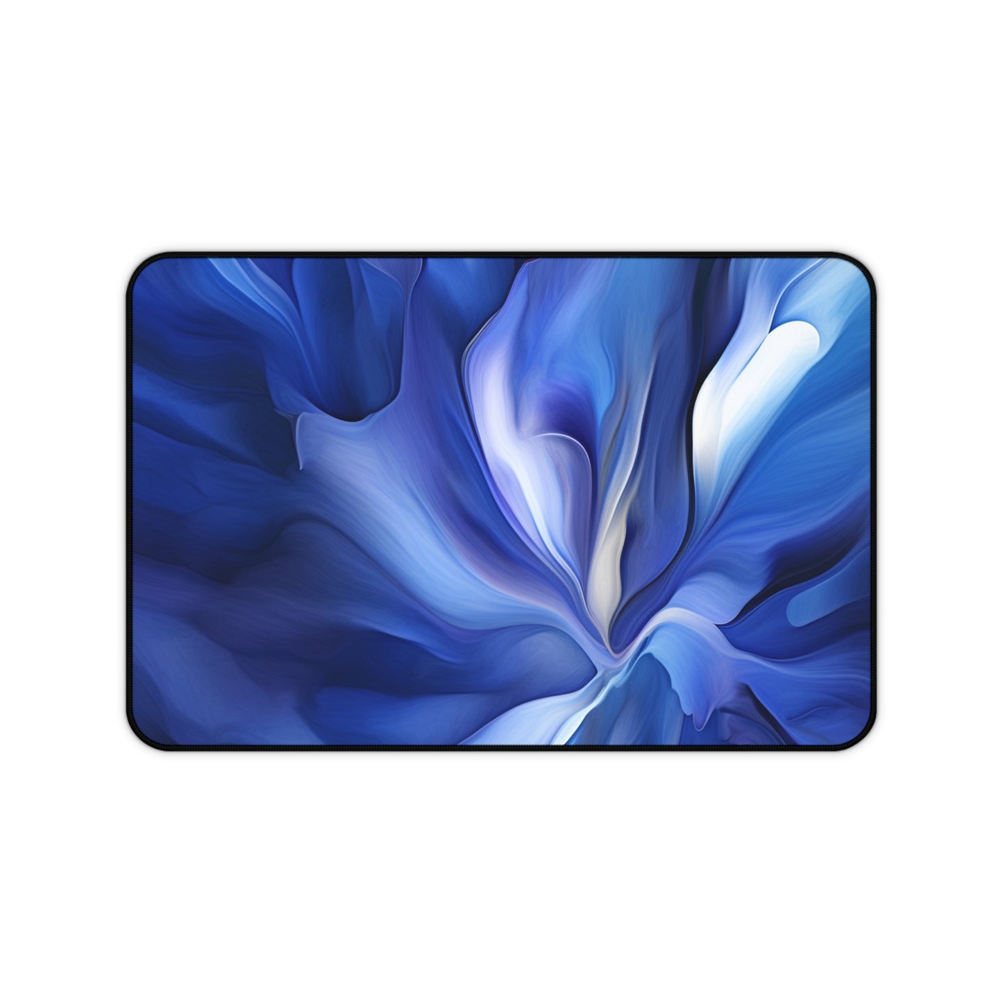 Desk Mat Abstract Blue Tulip 3