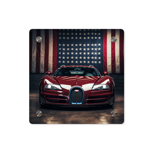 Acrylic Wall Art Panels American Flag Background Bugatti 1