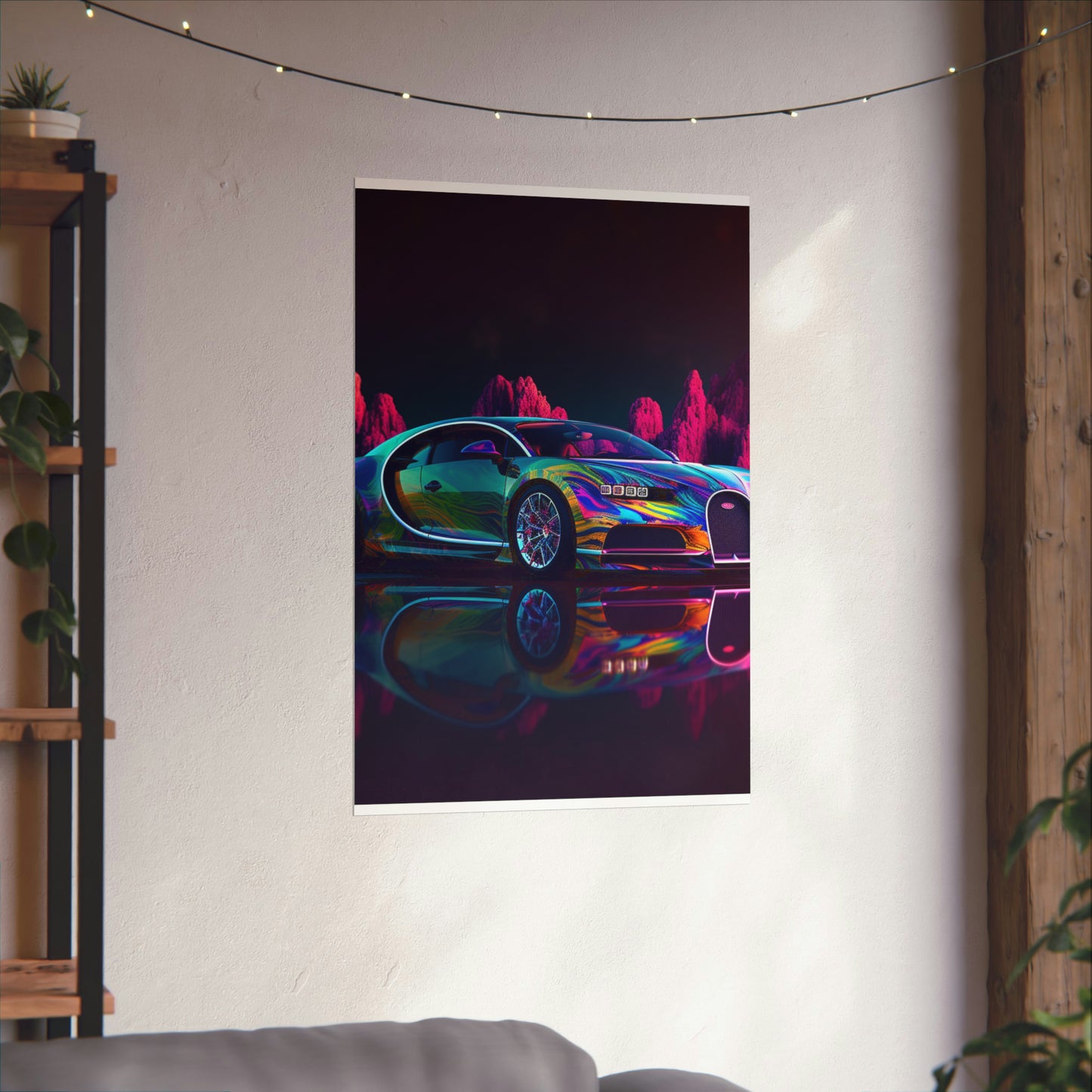 Premium Matte Vertical Posters Florescent Bugatti Flair 2