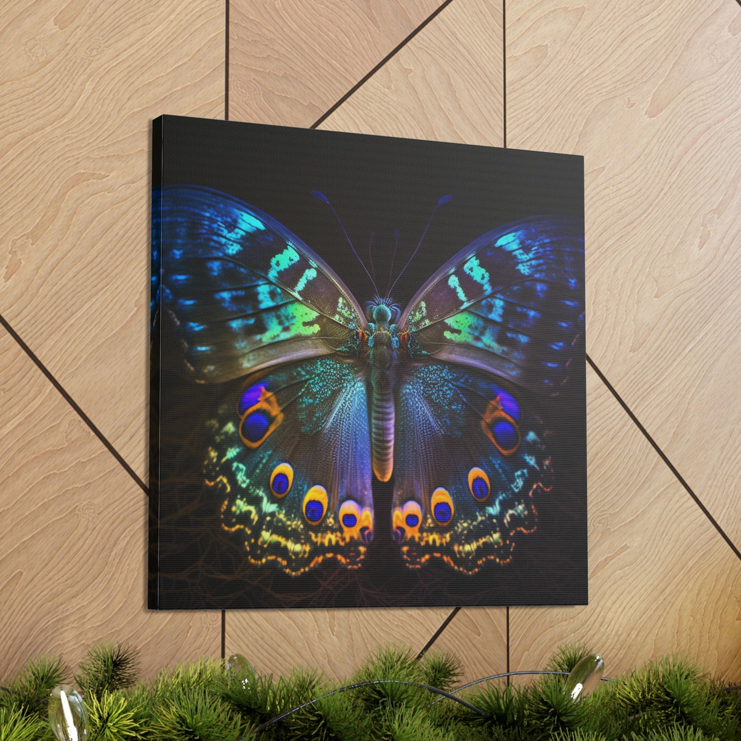 Canvas Gallery Wraps Neon Hue Butterfly 3