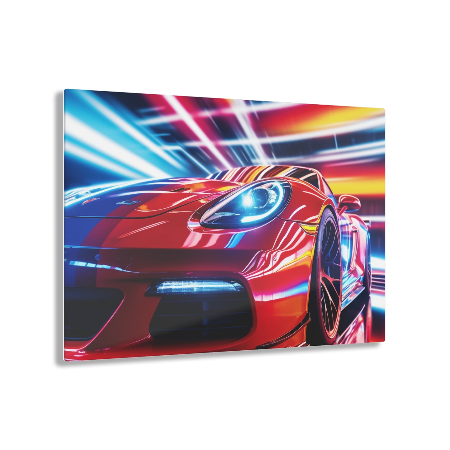 Acrylic Prints Macro Flag Ferrari 1