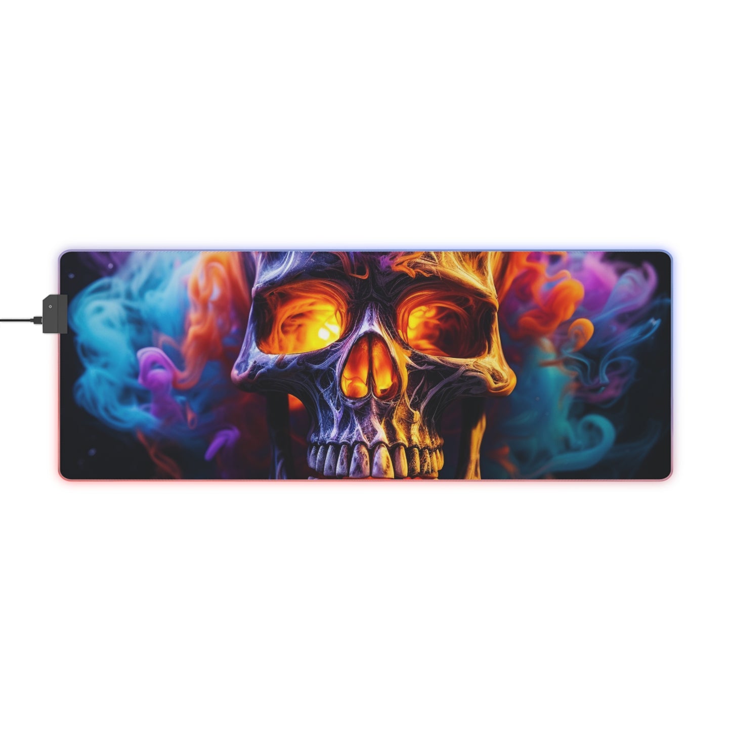 LED Gaming Mouse Pad Macro Skull 2