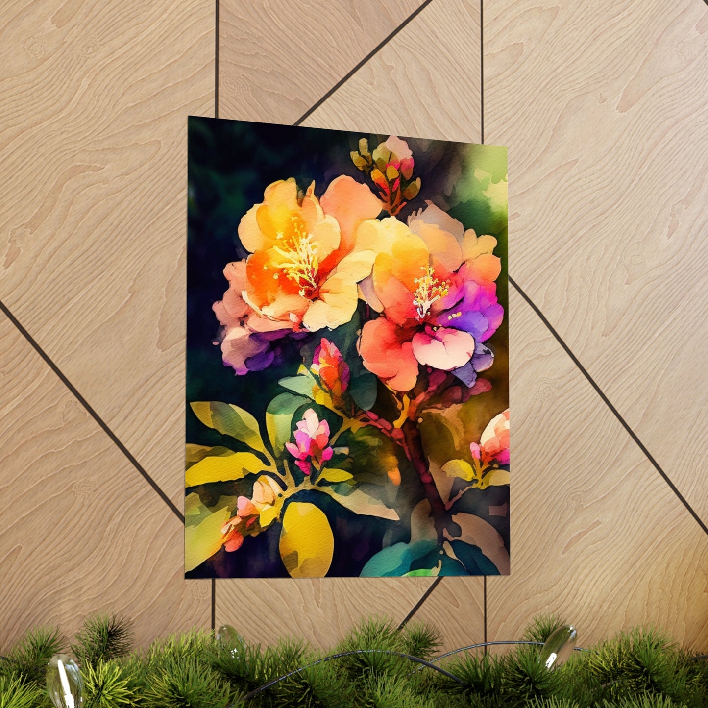 Premium Matte Vertical Posters Bright Spring Flowers 2