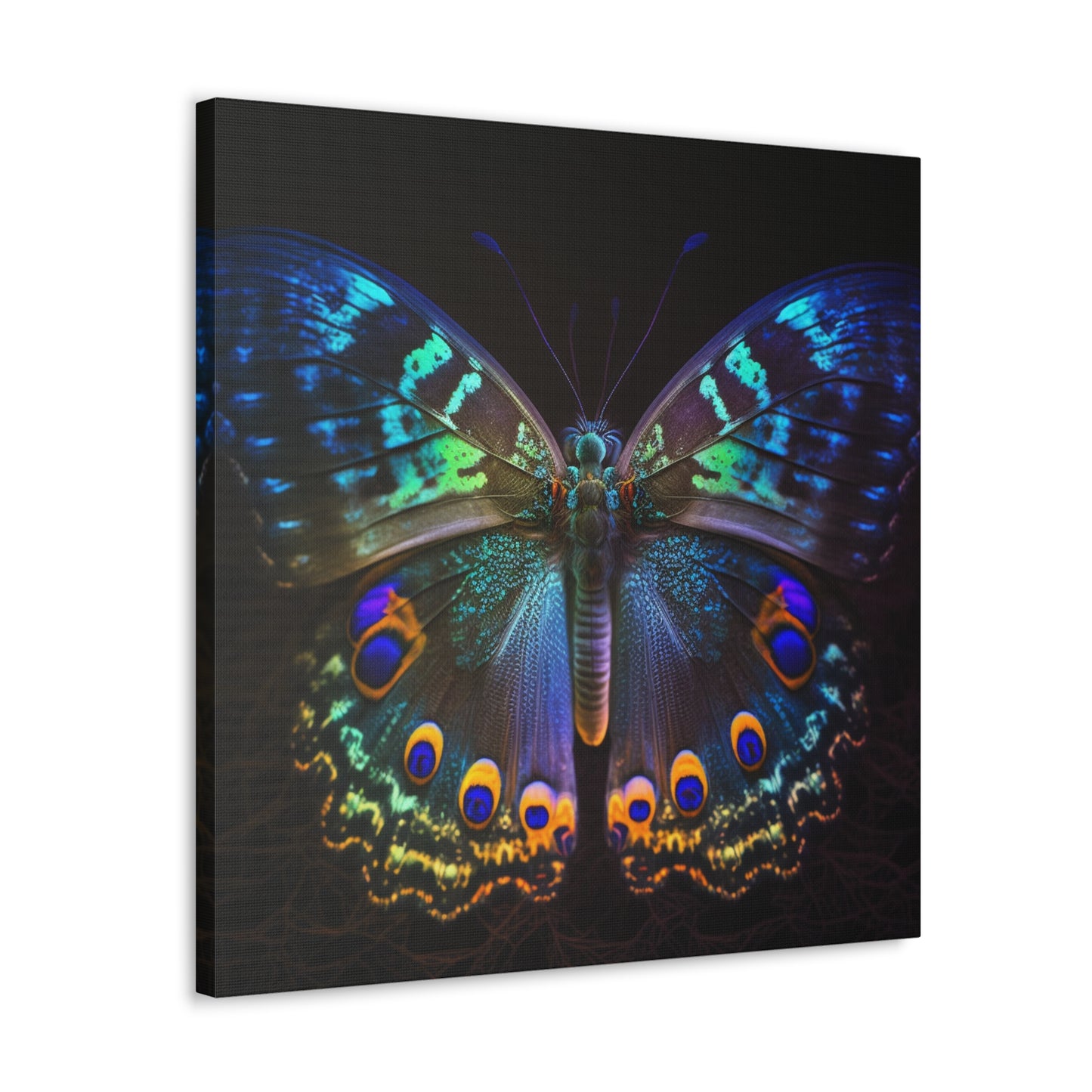 Canvas Gallery Wraps Neon Hue Butterfly 3