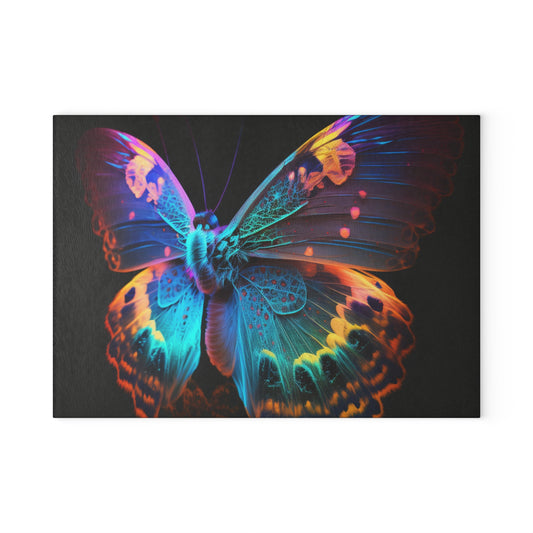 Glass Cutting Board Raw Hyper Color Butterfly 4