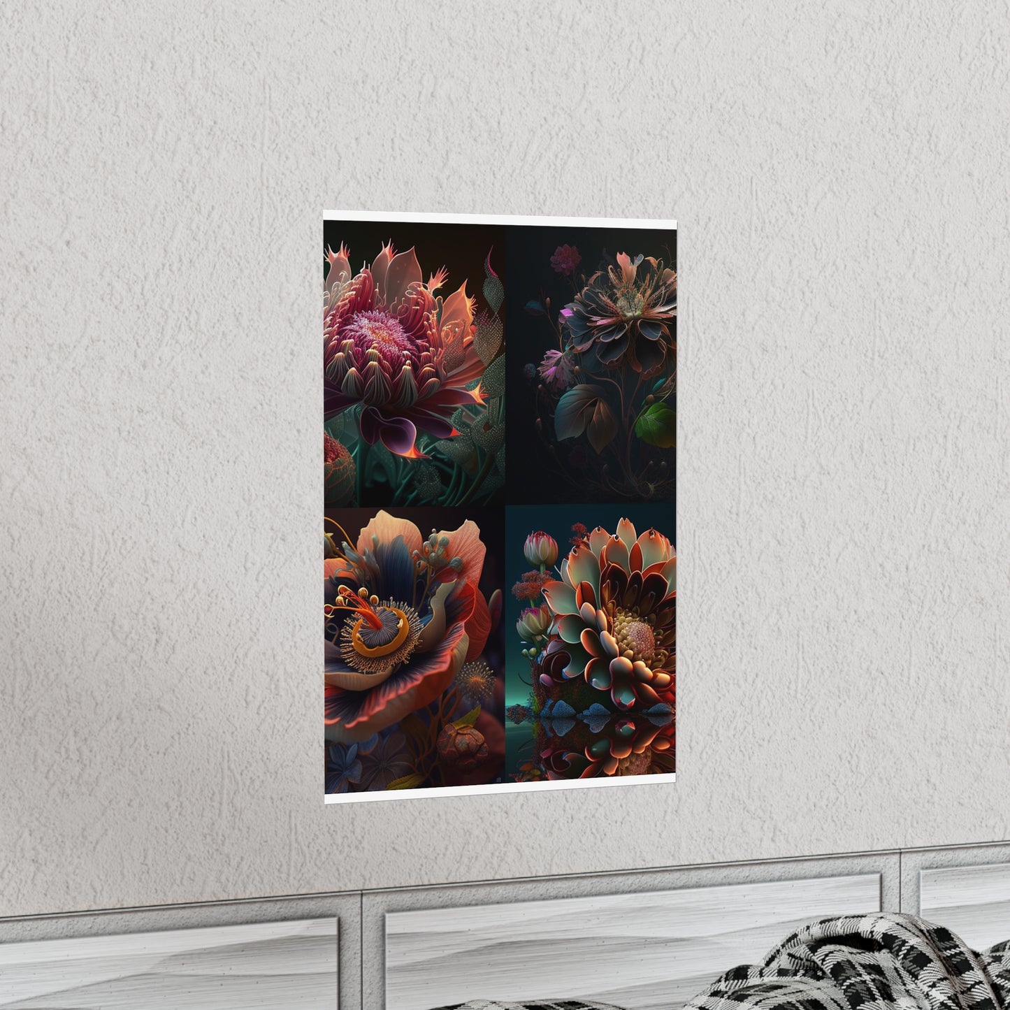 Premium Matte Vertical Posters Flower Arangment 5