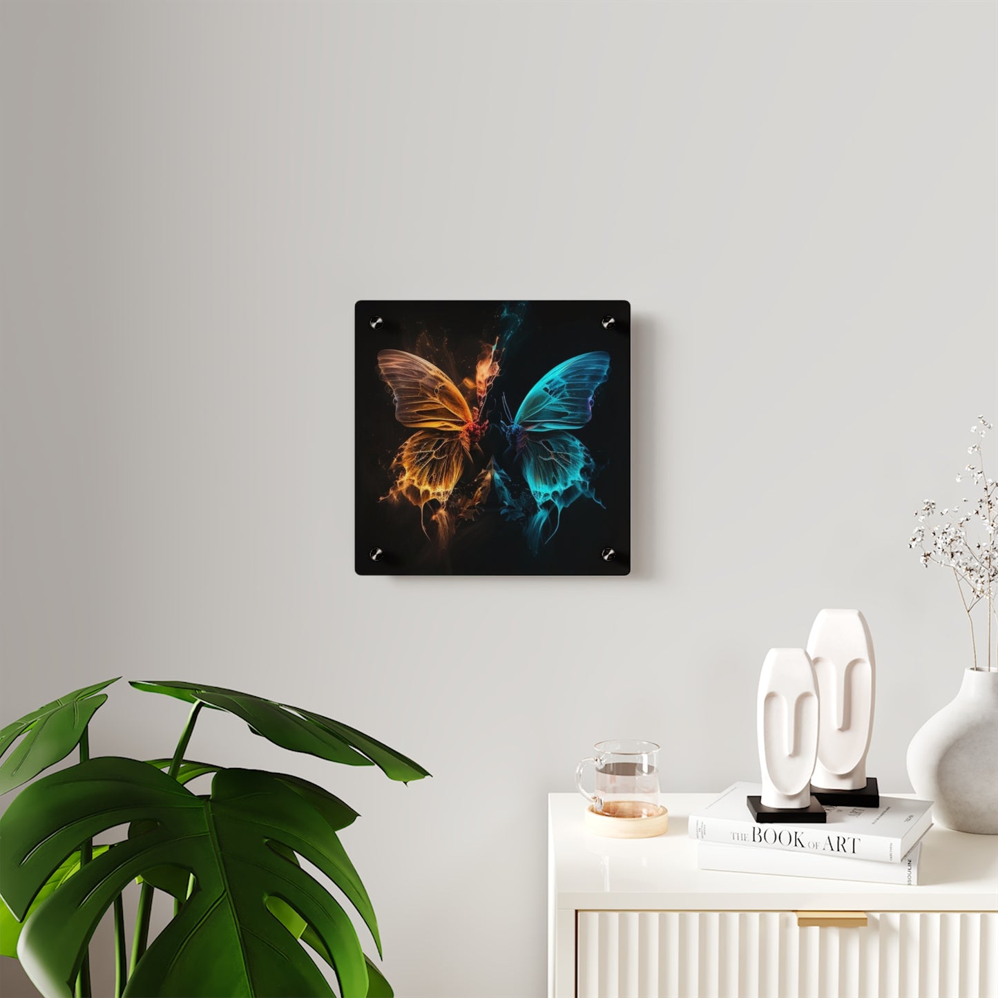 Acrylic Wall Art Panels Neon Glo Butterfly 4