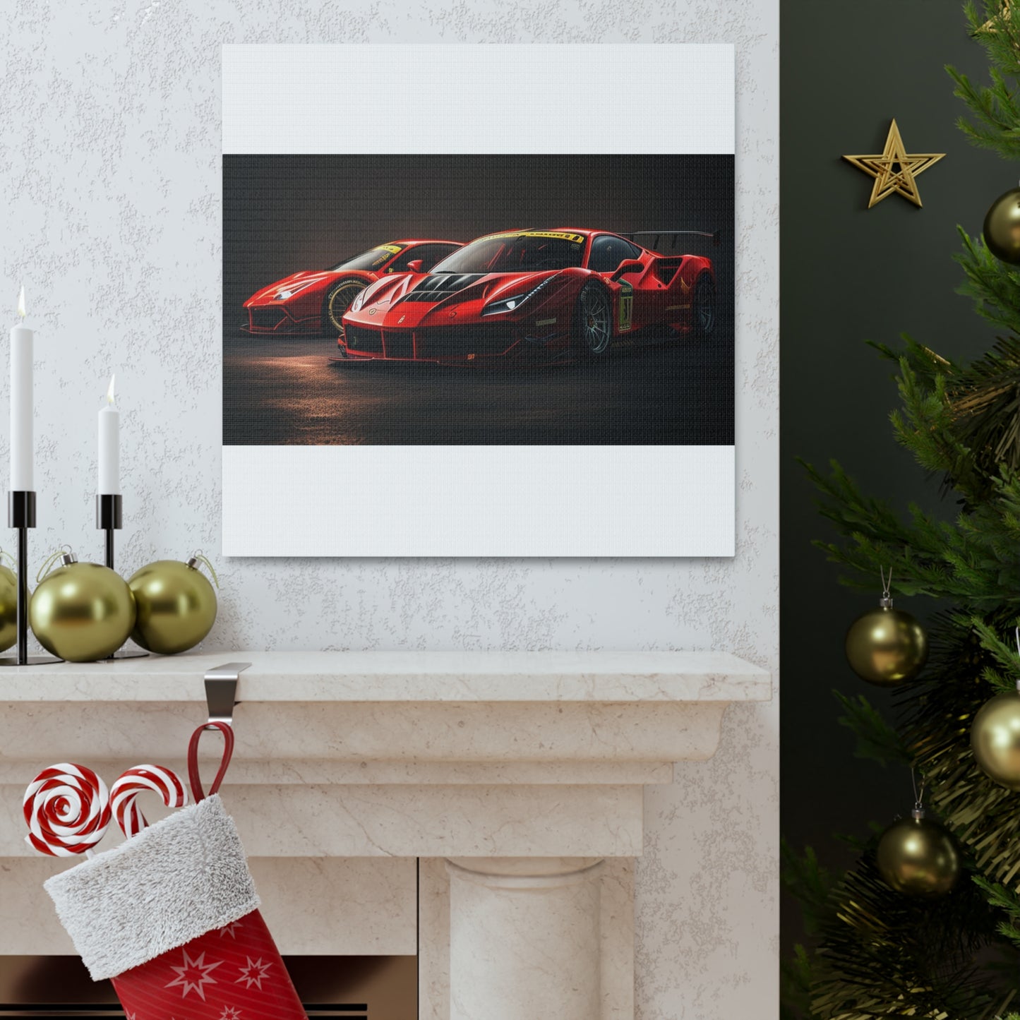 Canvas Gallery Wraps Ferrari Red 4