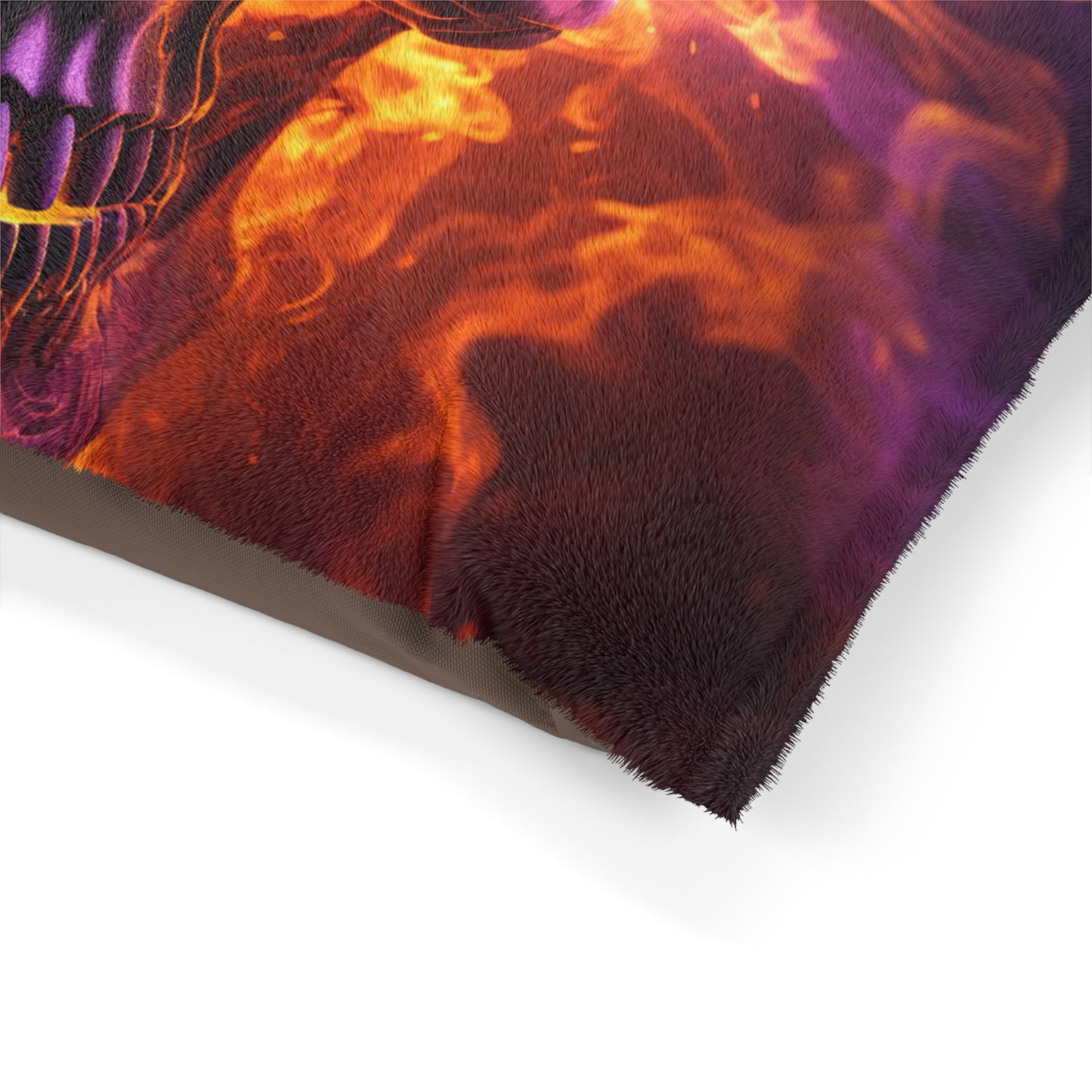 Pet Bed Skull Flames 3