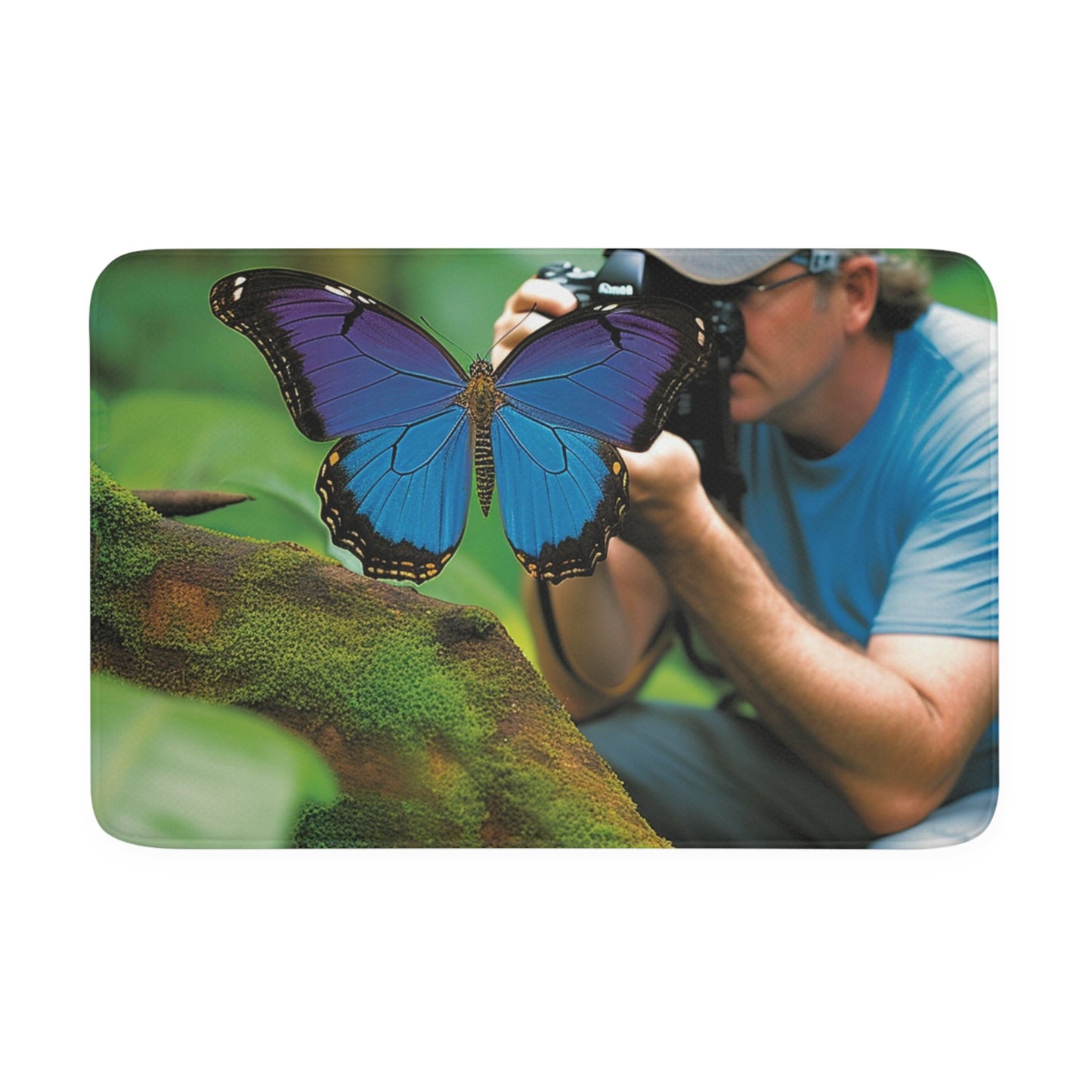 Memory Foam Bath Mat Jungle Butterfly 4