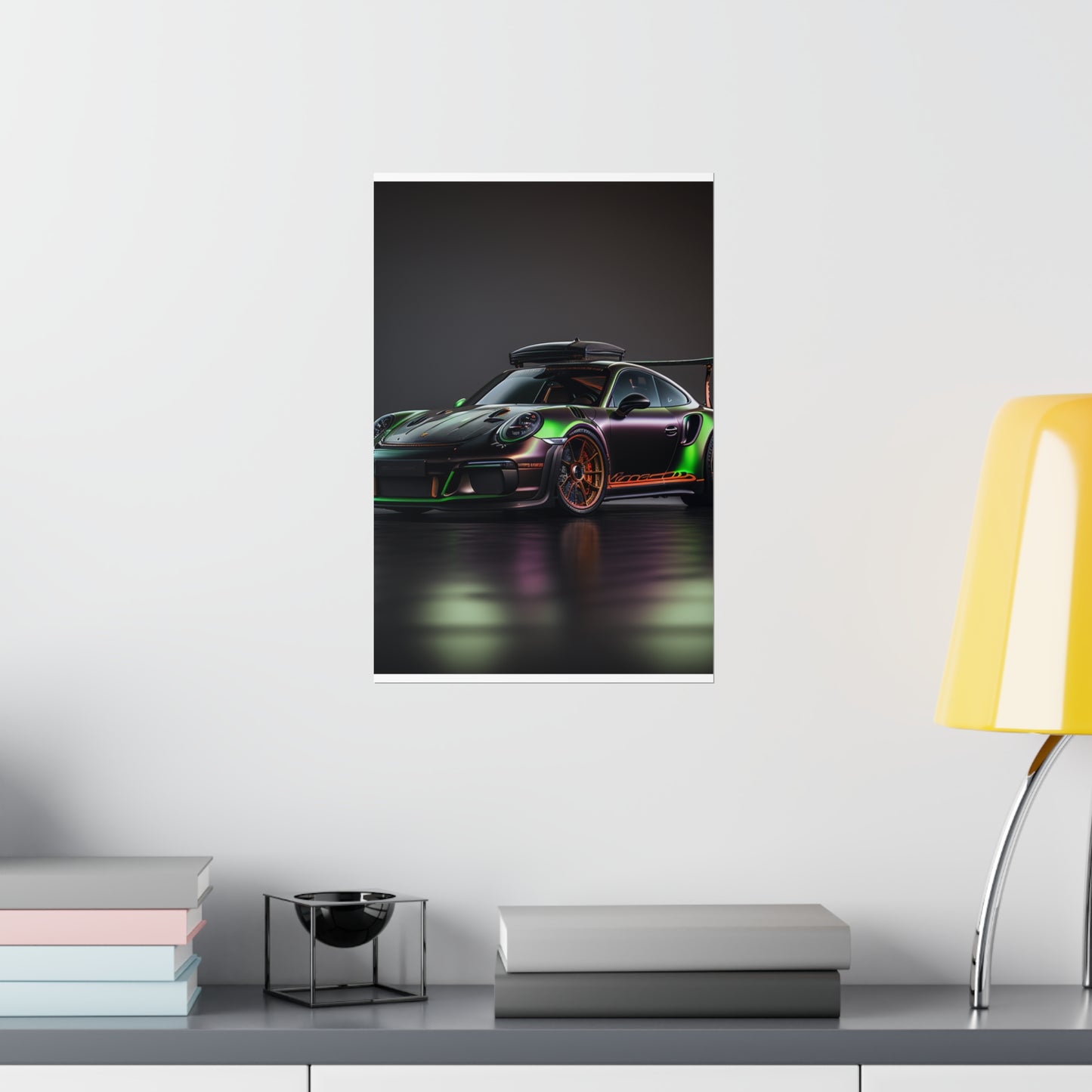 Premium Matte Vertical Posters Porsche Color 2