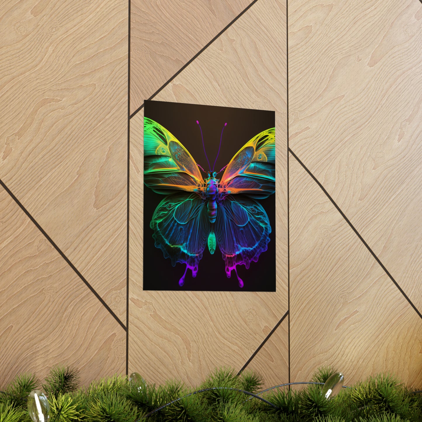 Premium Matte Vertical Posters Raw Hyper Color Butterfly 3