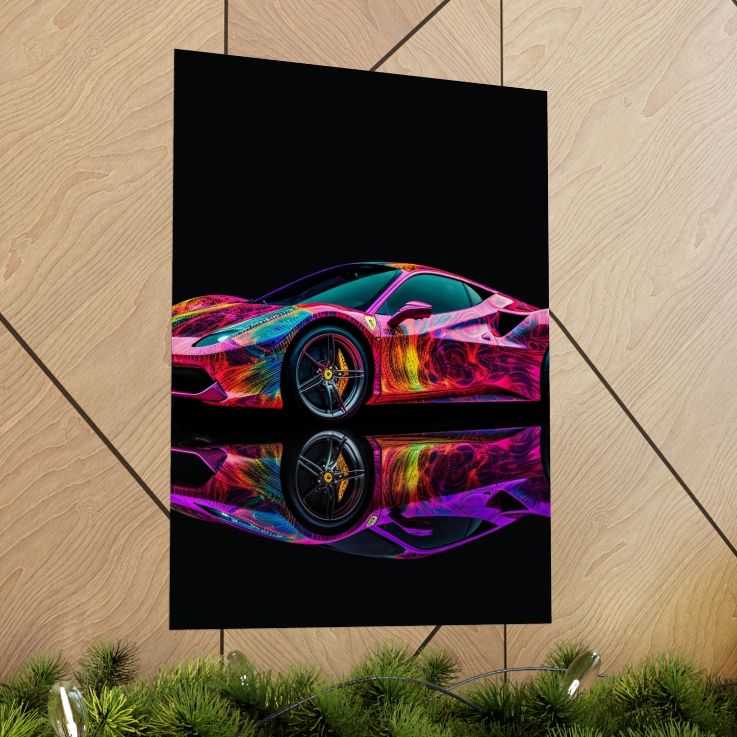 Premium Matte Vertical Posters Ferrari Color 4