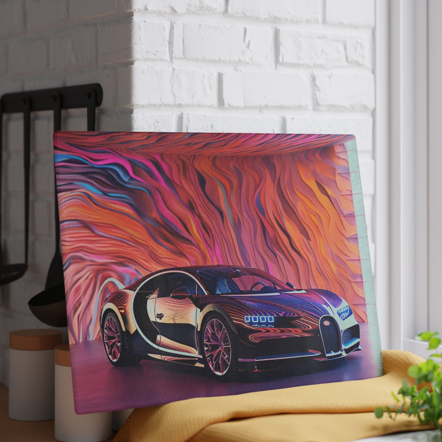 Glass Cutting Board Bugatti Abstract Flair 4