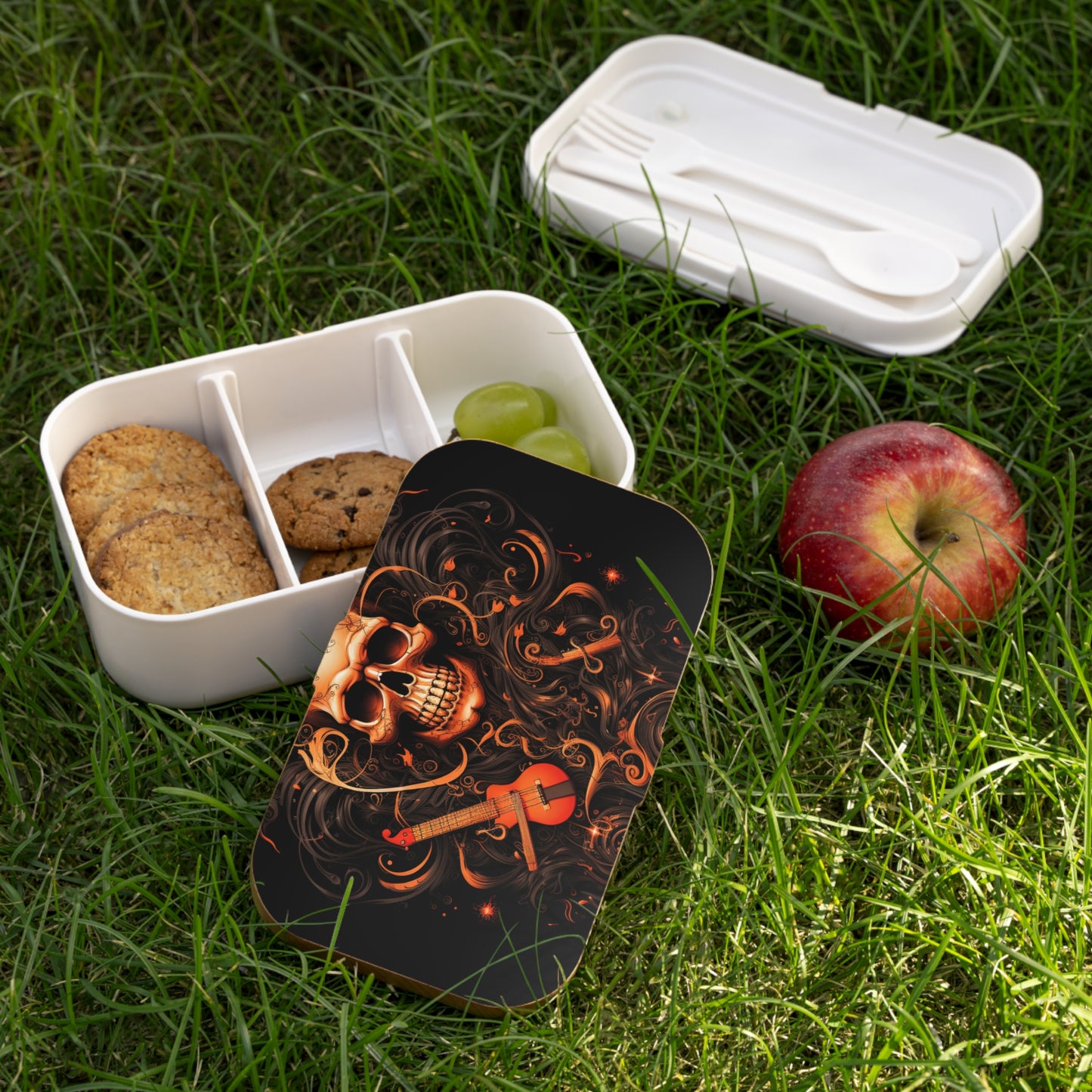 Bento Lunch Box Skull Treble Clef 4