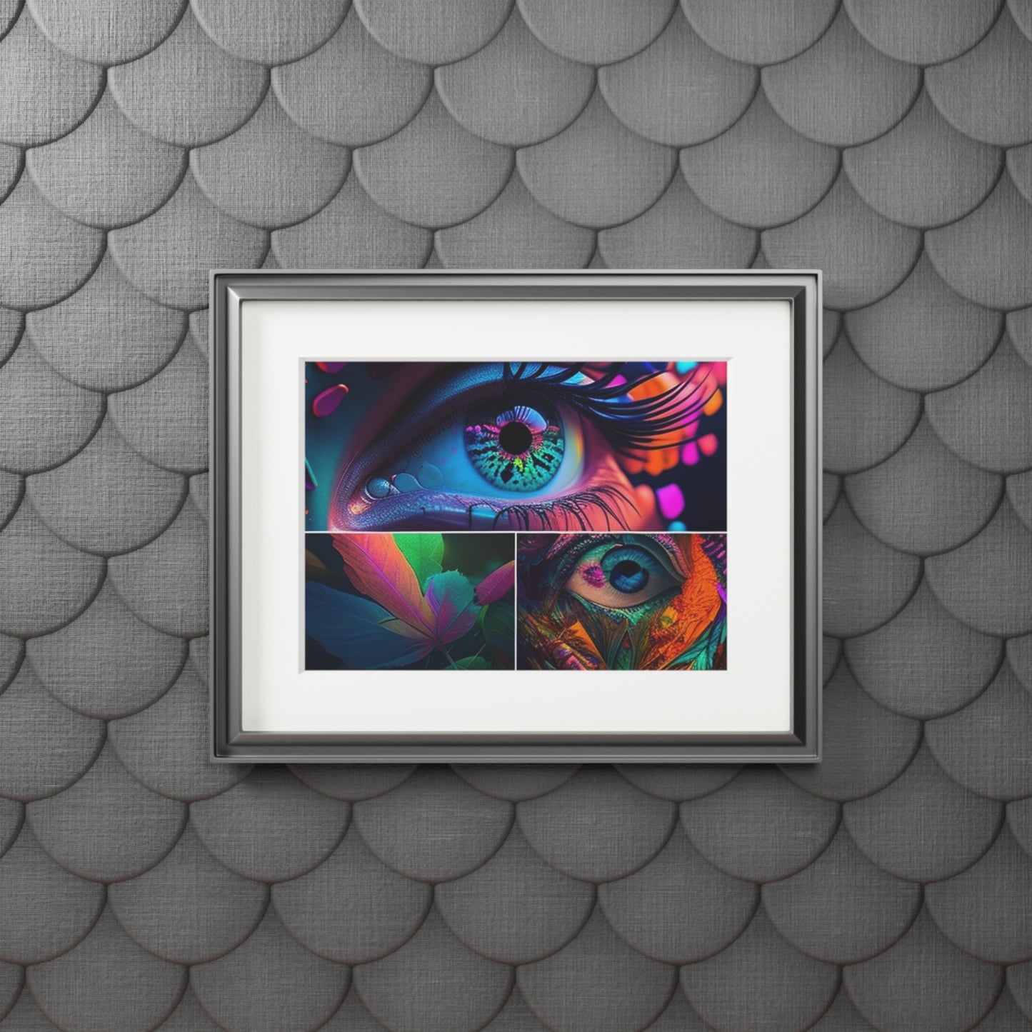 Fine Art Prints (Passepartout Paper Frame) Neon Florescent Glow 3