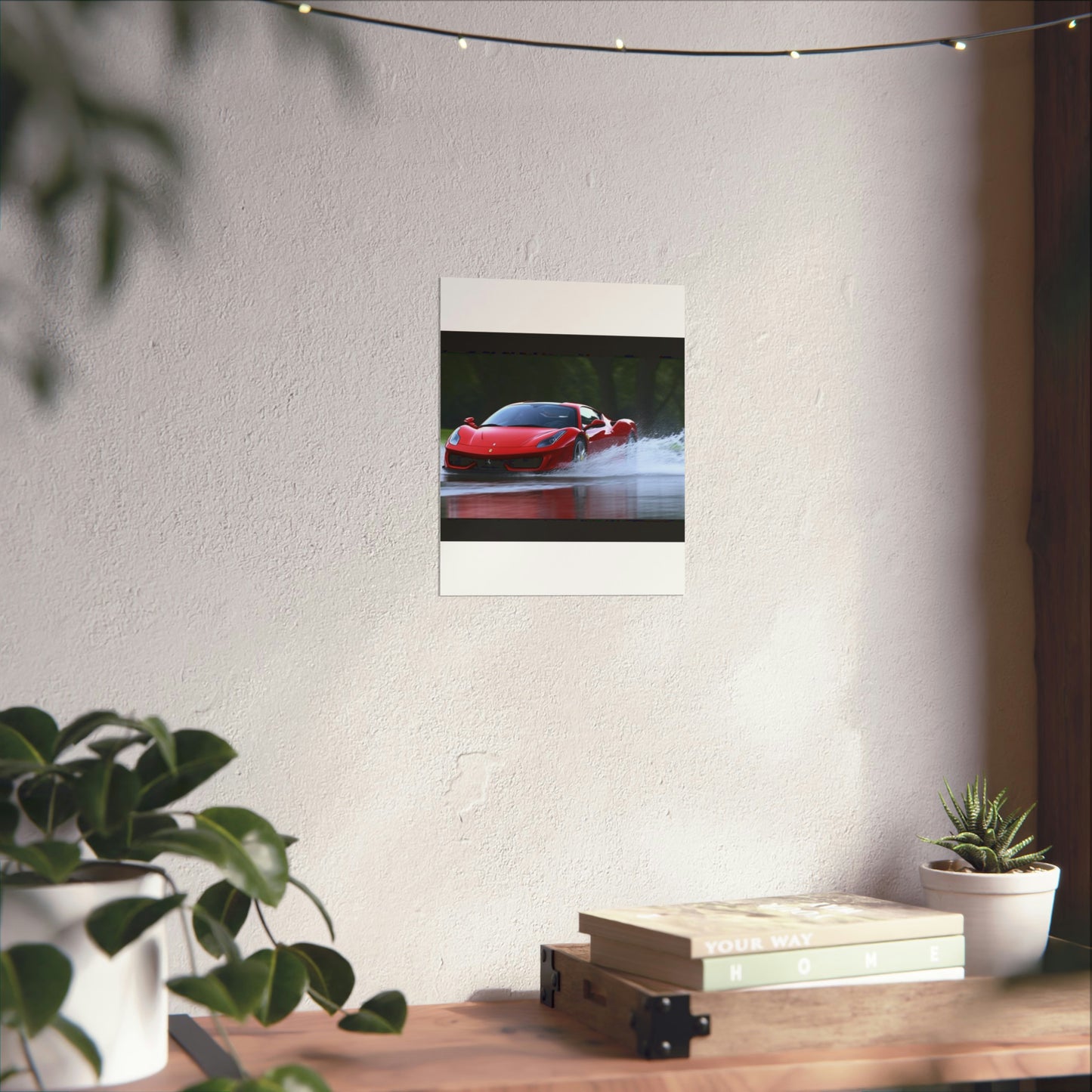 Premium Matte Vertical Posters Water Ferrari Splash 2