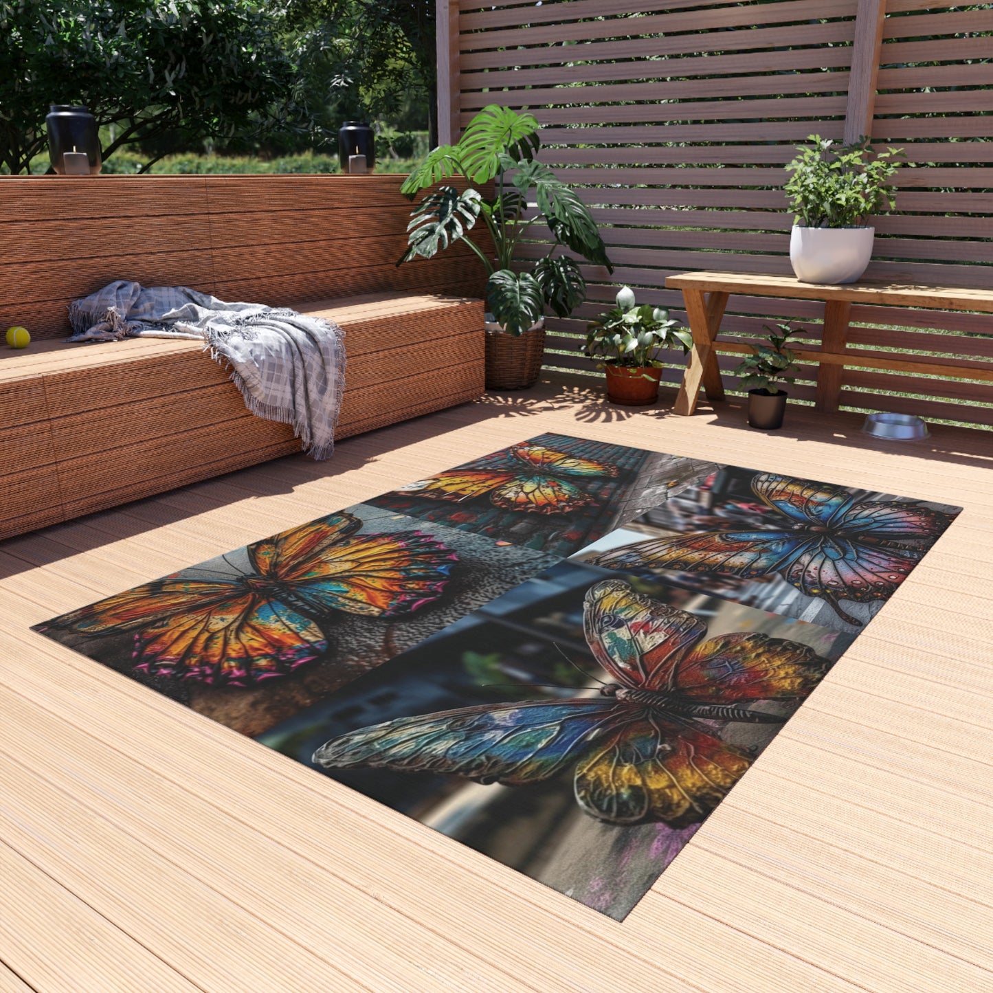 Outdoor Rug  Liquid Street Butterfly 5