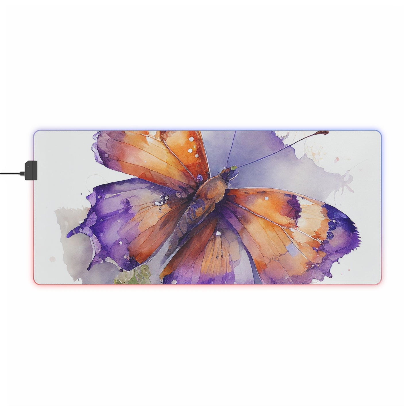 LED Gaming Mouse Pad MerlinRose Watercolor Butterfly 2