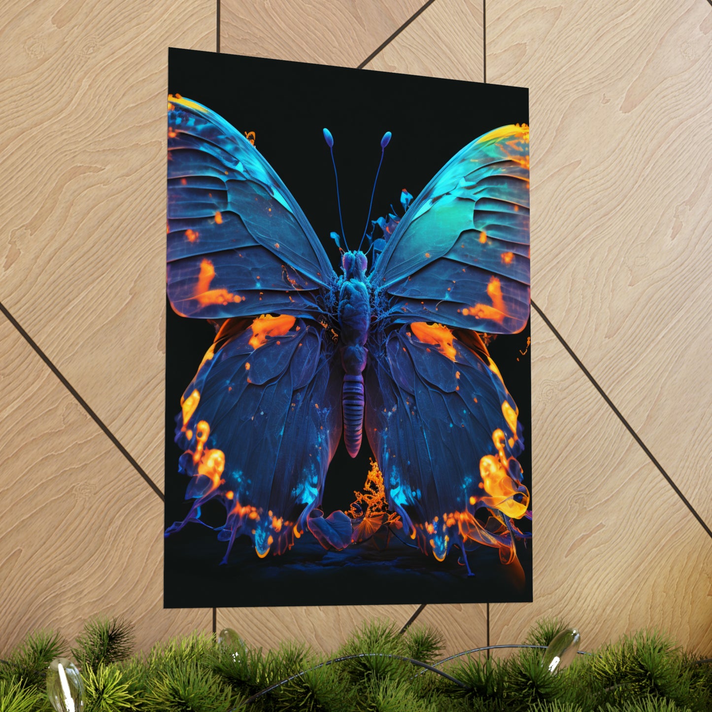 Premium Matte Vertical Posters Thermal Butterfly 3