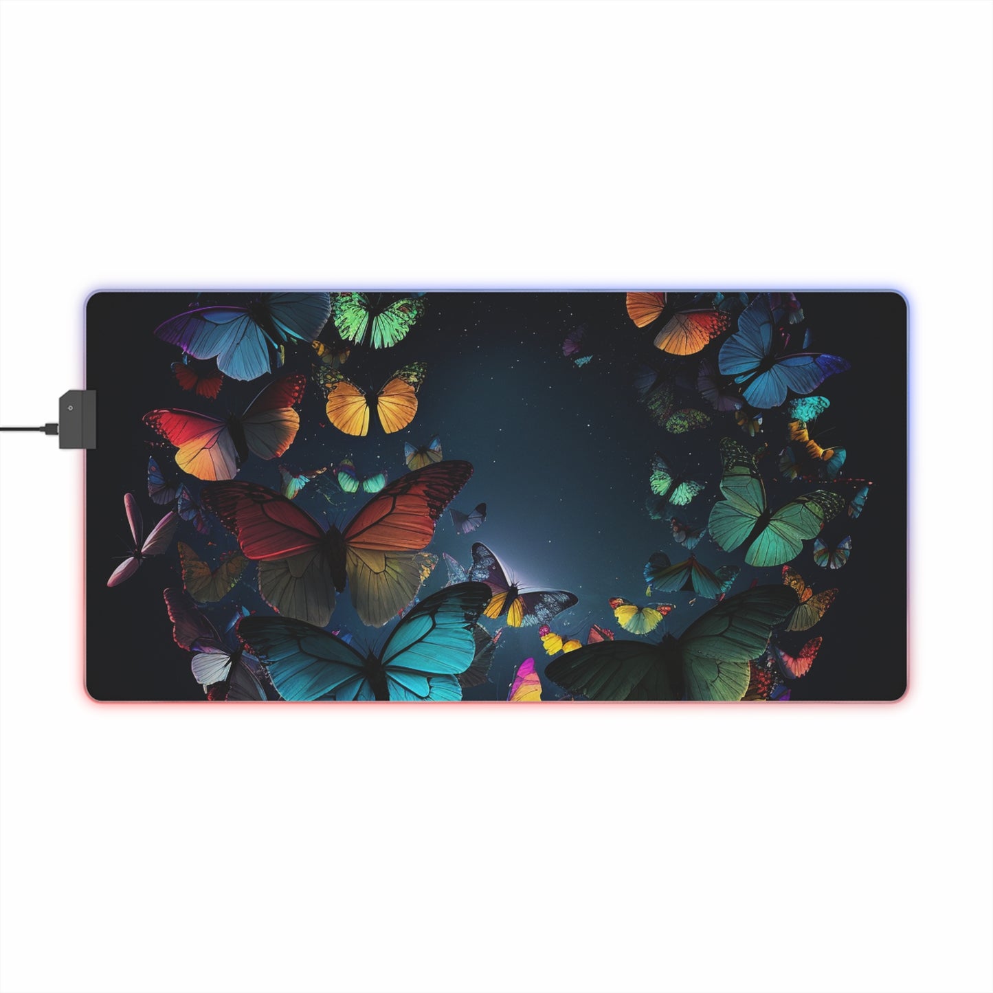 LED Gaming Mouse Pad Moon Butterfly 3