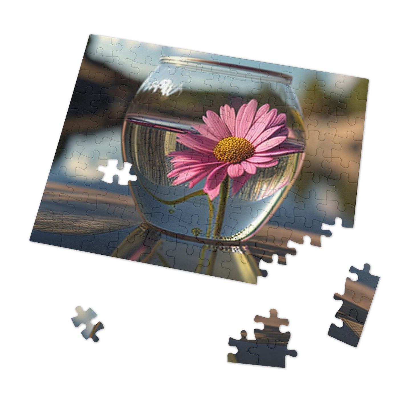 Jigsaw Puzzle (30, 110, 252, 500,1000-Piece) Pink Daisy 3