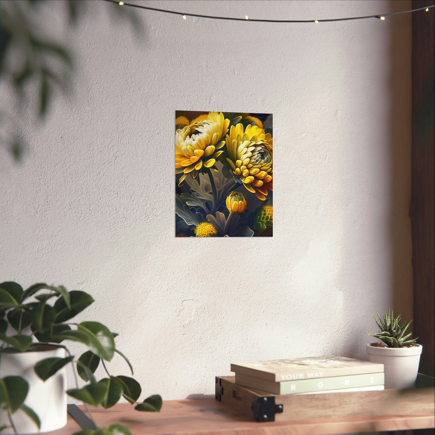 Premium Matte Vertical Posters Yellow Hermosas Flores Amarillas 2