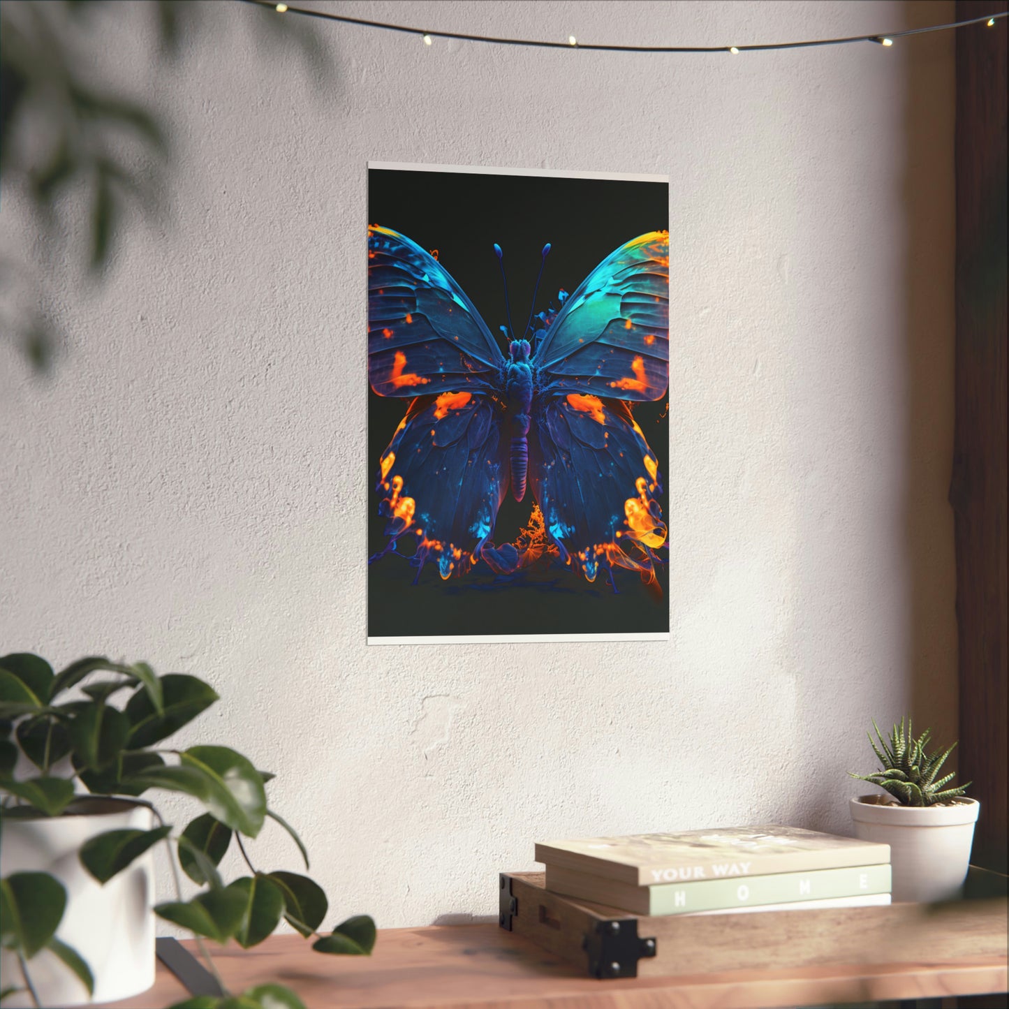 Premium Matte Vertical Posters Thermal Butterfly 3