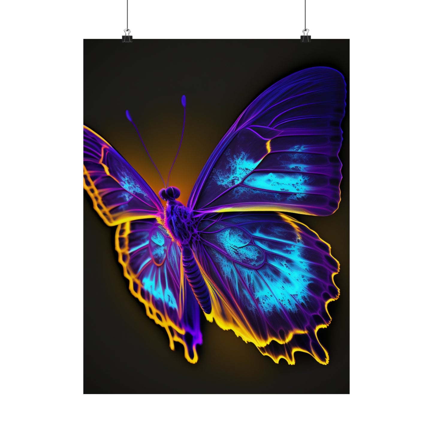 Premium Matte Vertical Posters Thermal Butterfly 4