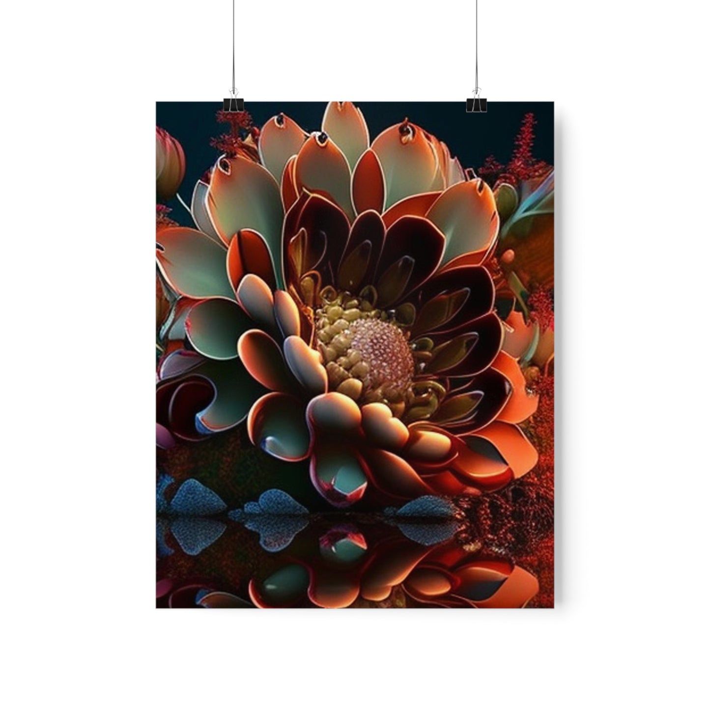 Premium Matte Vertical Posters Flower Arangment 4