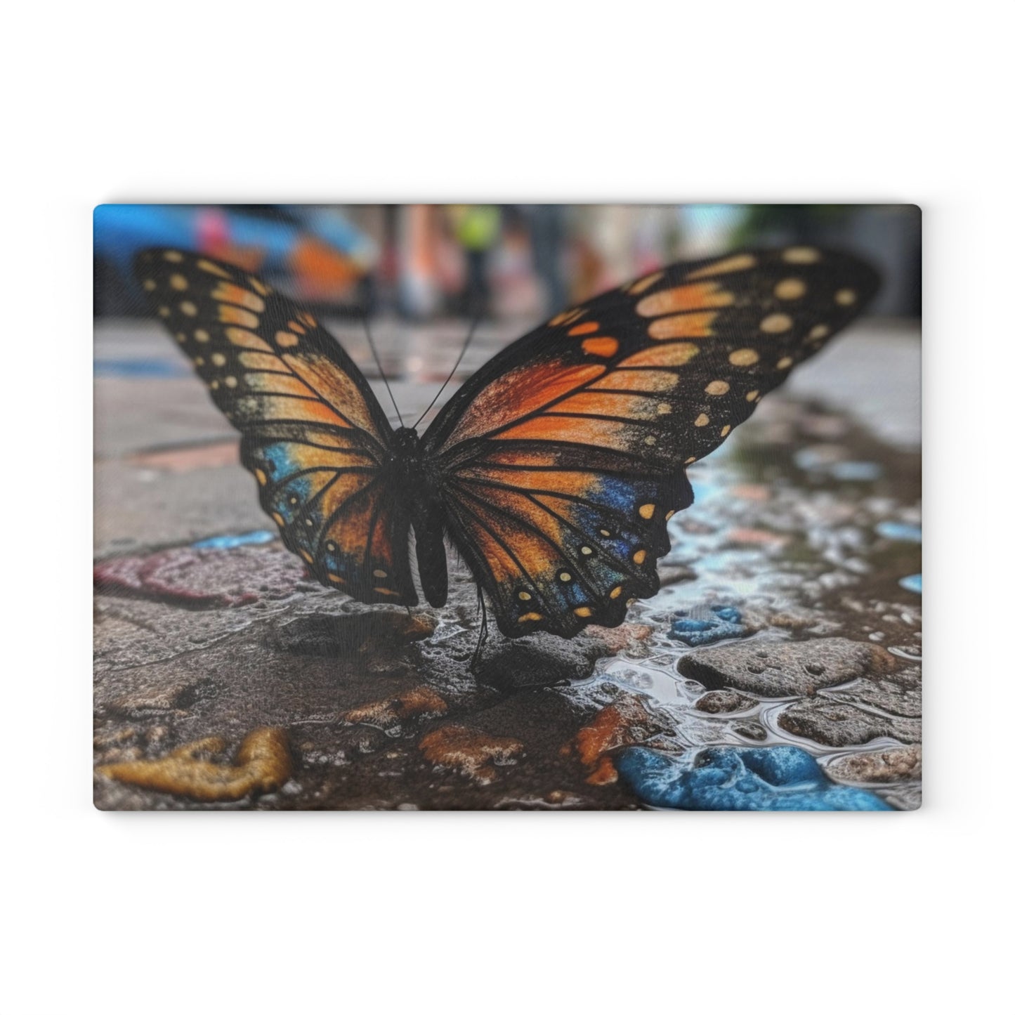 Glass Cutting Board Water Butterfly Street 4