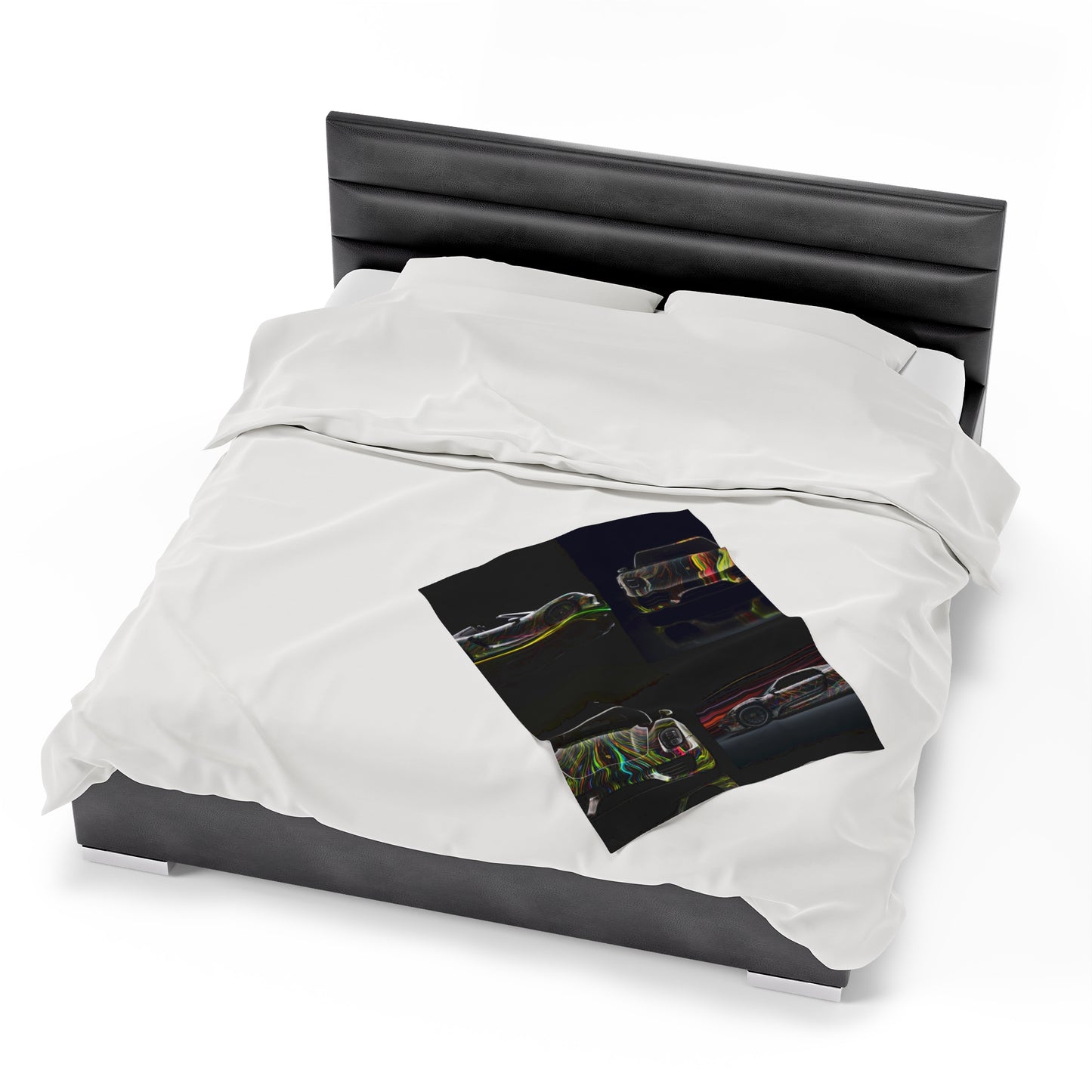 Velveteen Plush Blanket Porsche Line 5