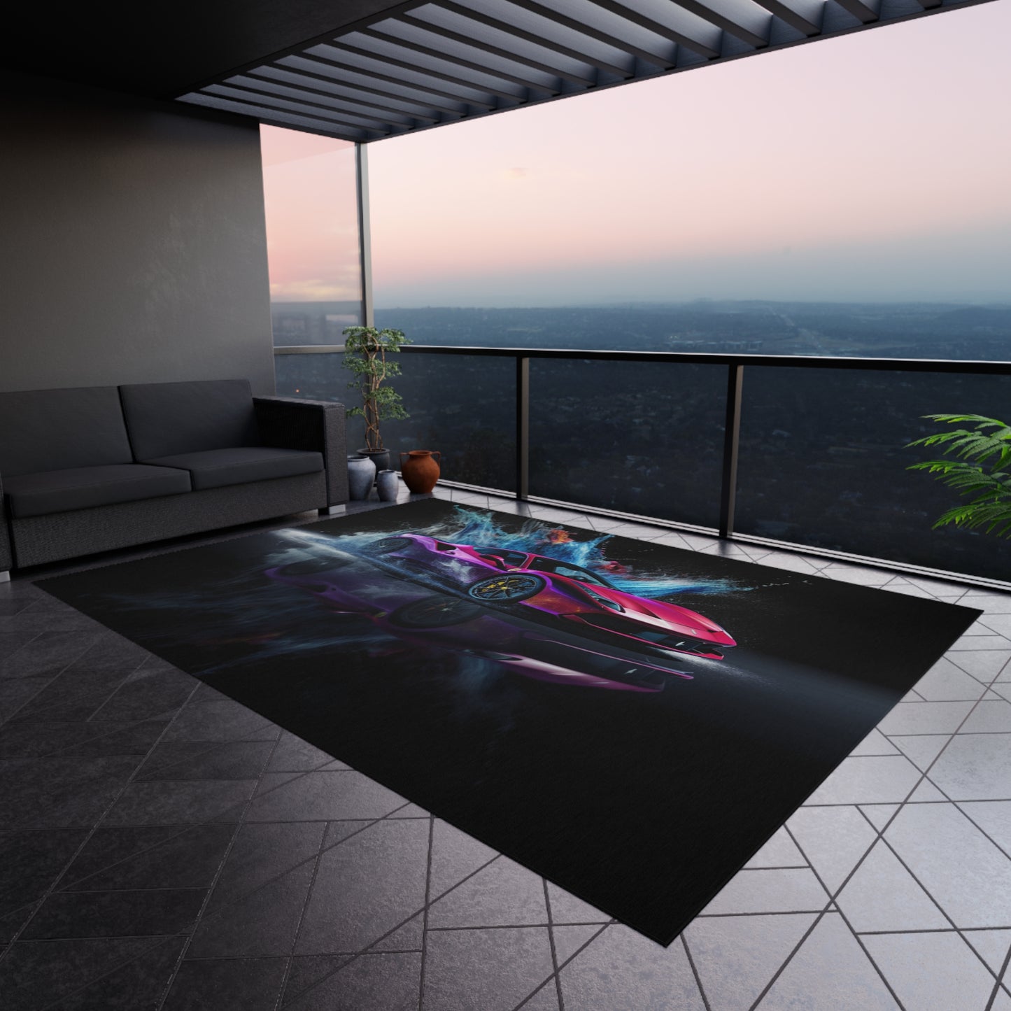 Outdoor Rug  Ferrari Water Splash 4